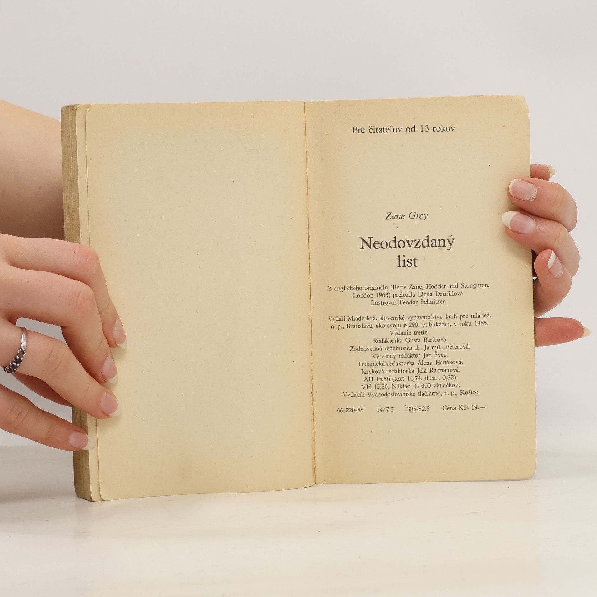 Zane Grey Neodovzdaný list