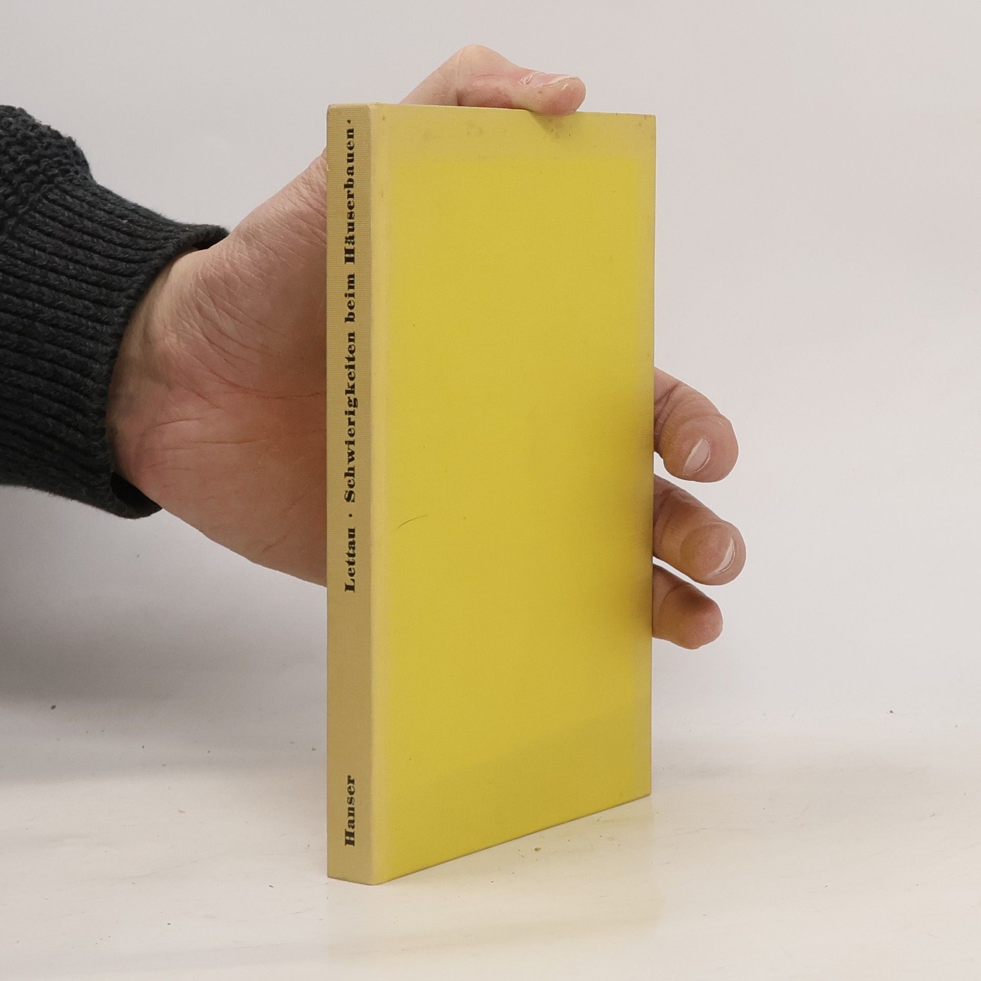 Reinhard Lettau Schwierigkeiten beim Häuserbauen