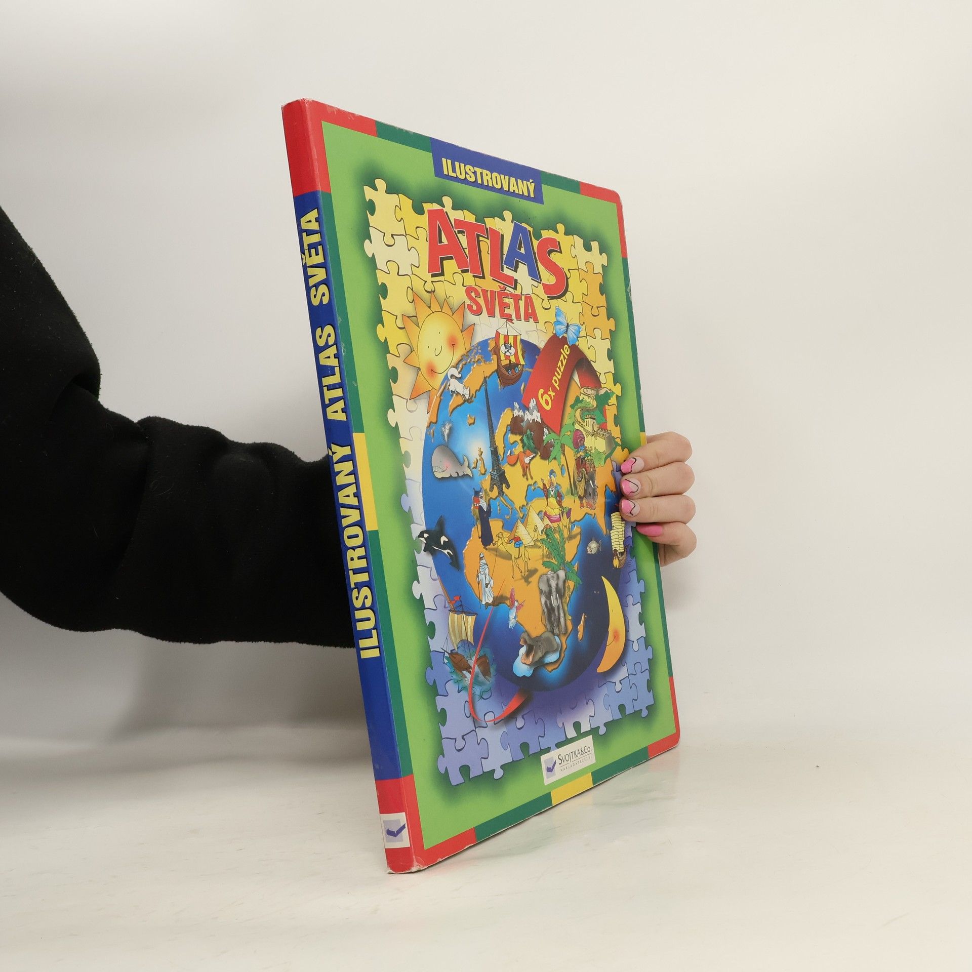 Kolektiv autorů Ilustrovaný atlas světa. 6 x puzzle