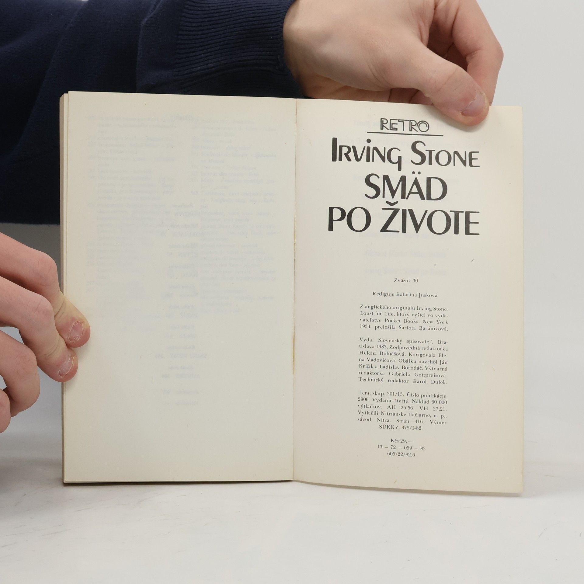 Irving Stone Smäd po živote