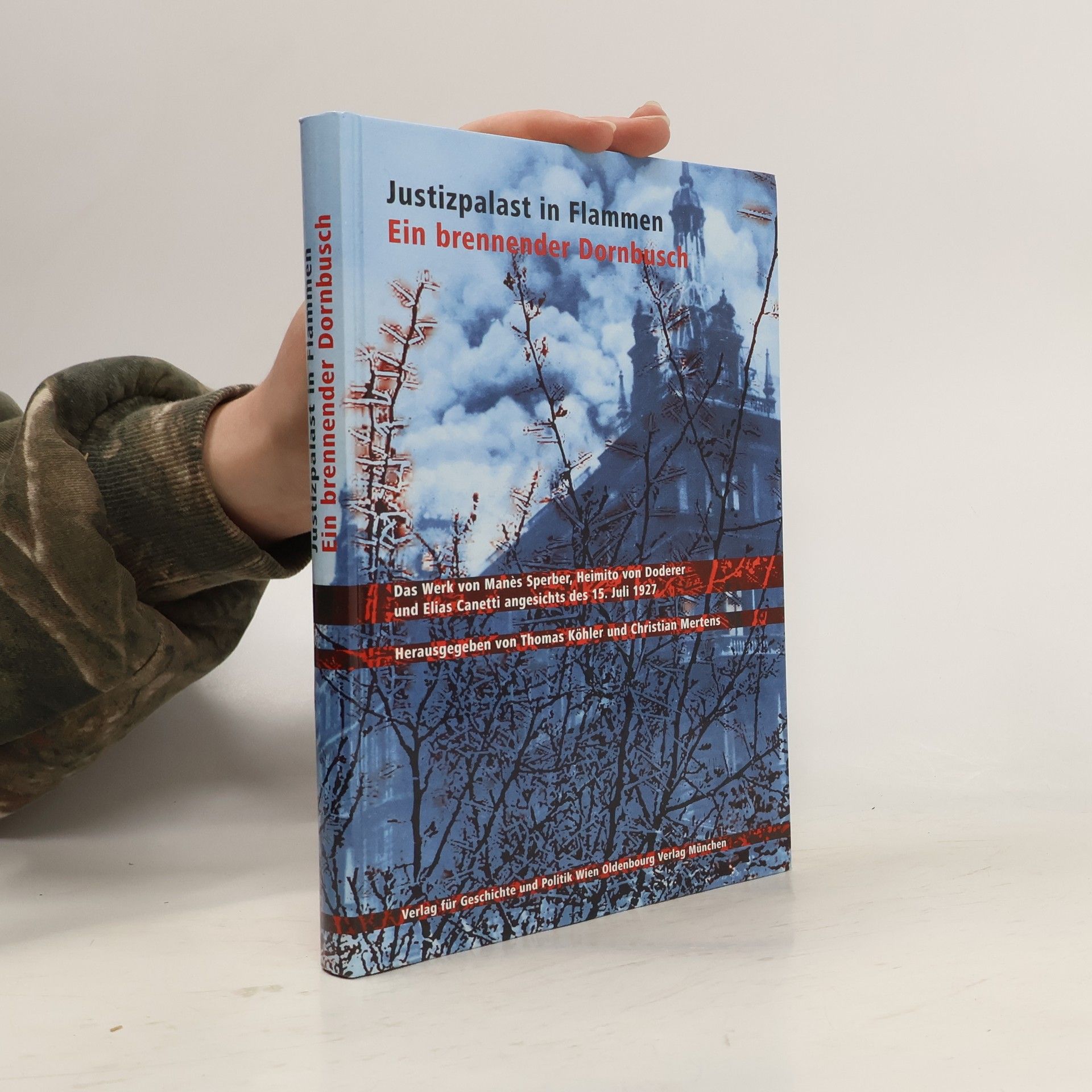 Justizpalast in Flammen