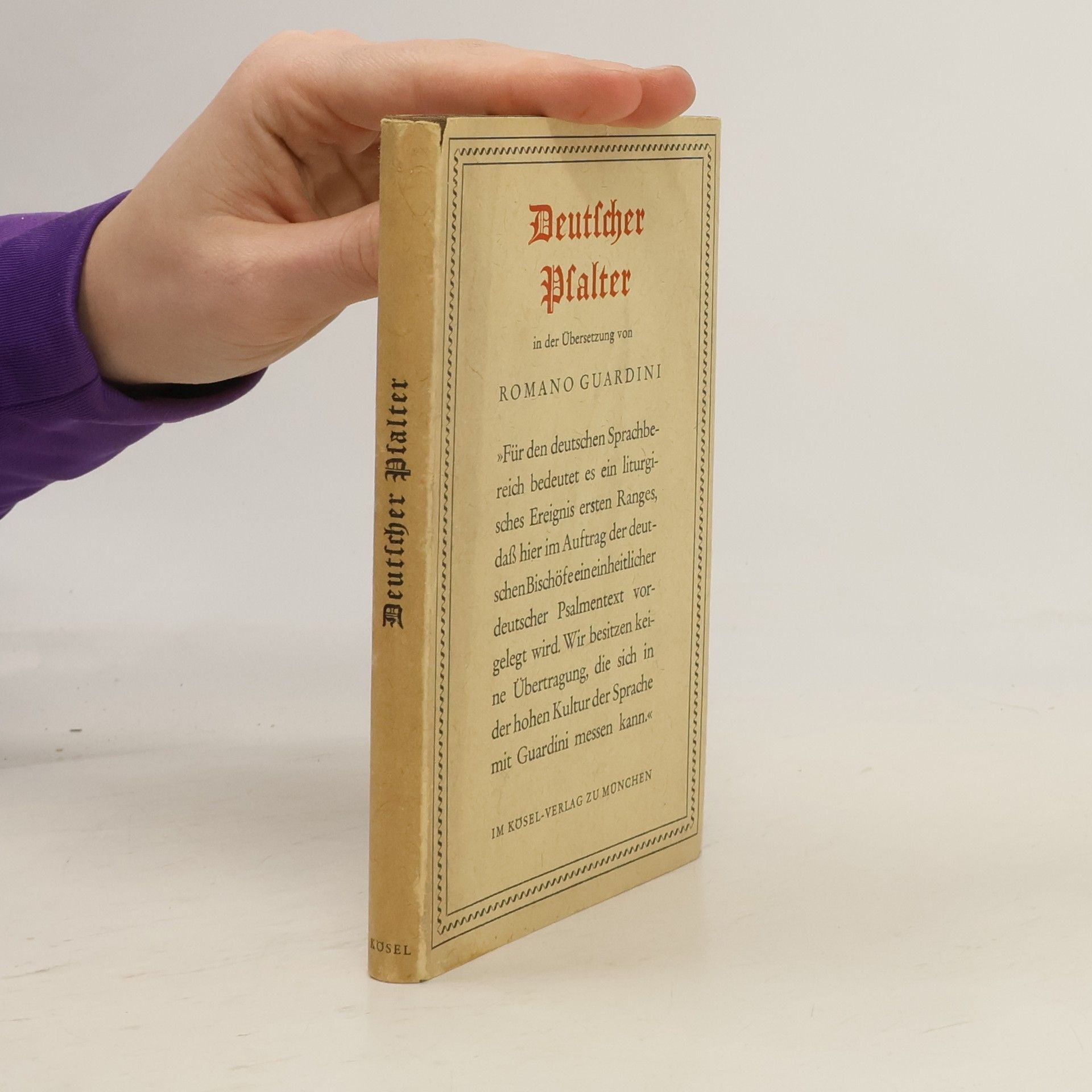 Romano Guardini Deutscher Psalter