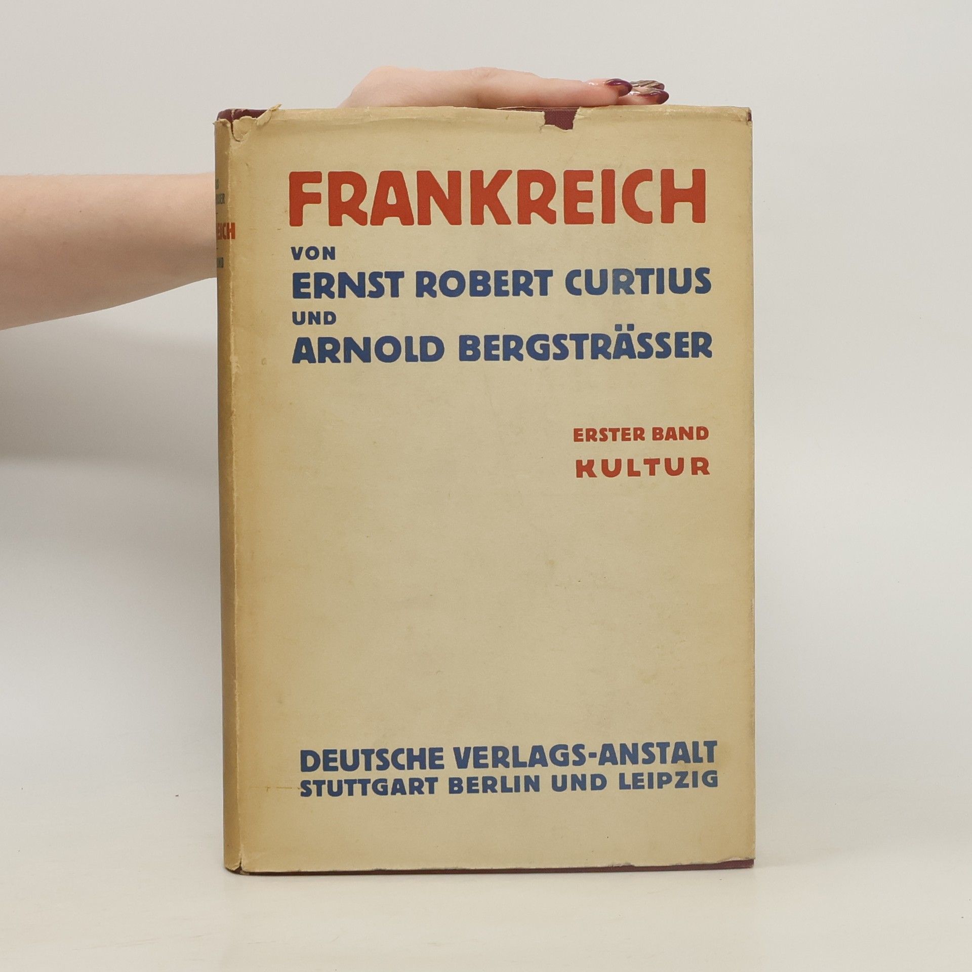 Ernst Robert Curtius Frankreich 1