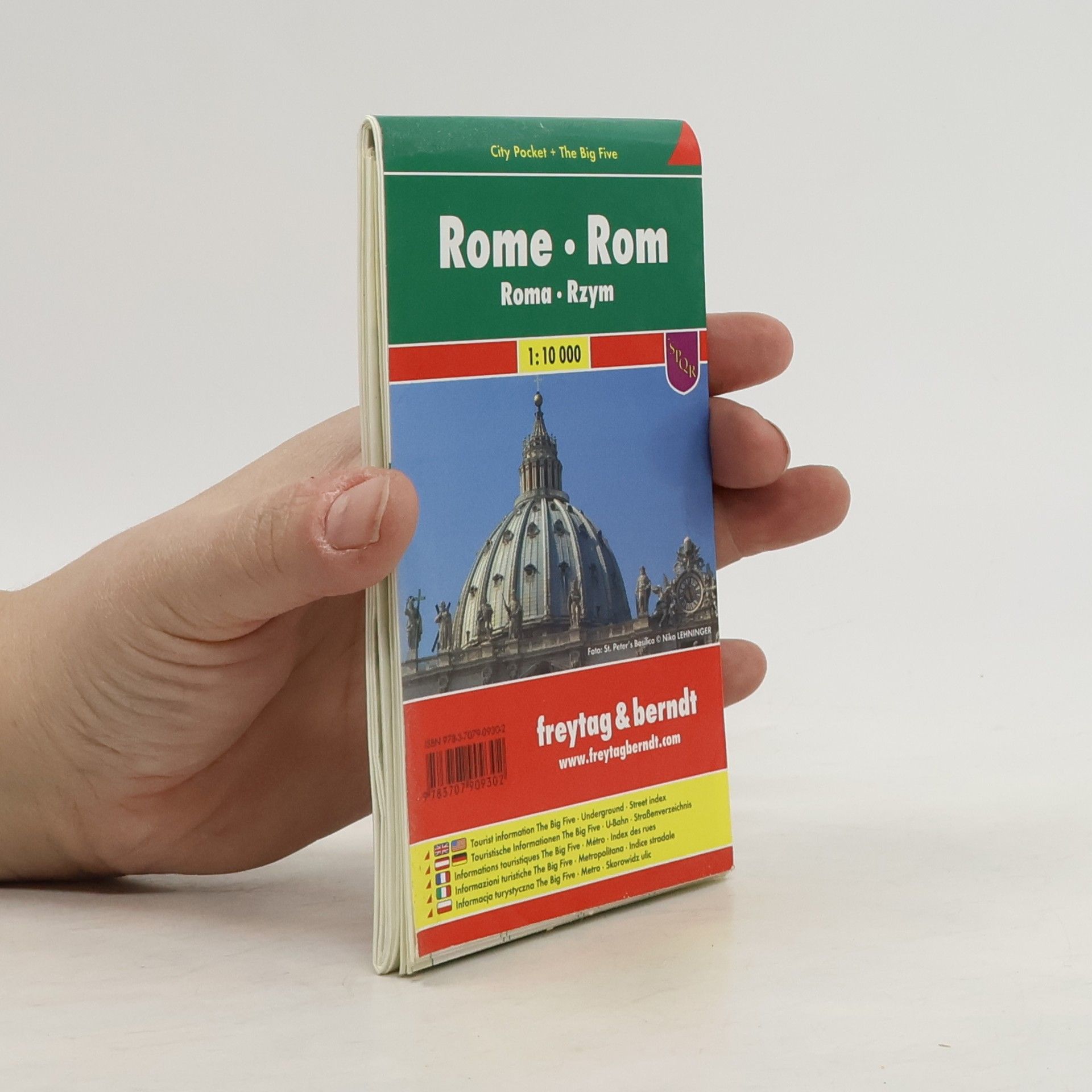 Freytag-Berndt u. Artaria Freytag & Berndt Stadtplan Rom, City Pocket, Stadtplan 1:10.000. Rome. Roma; Rzym