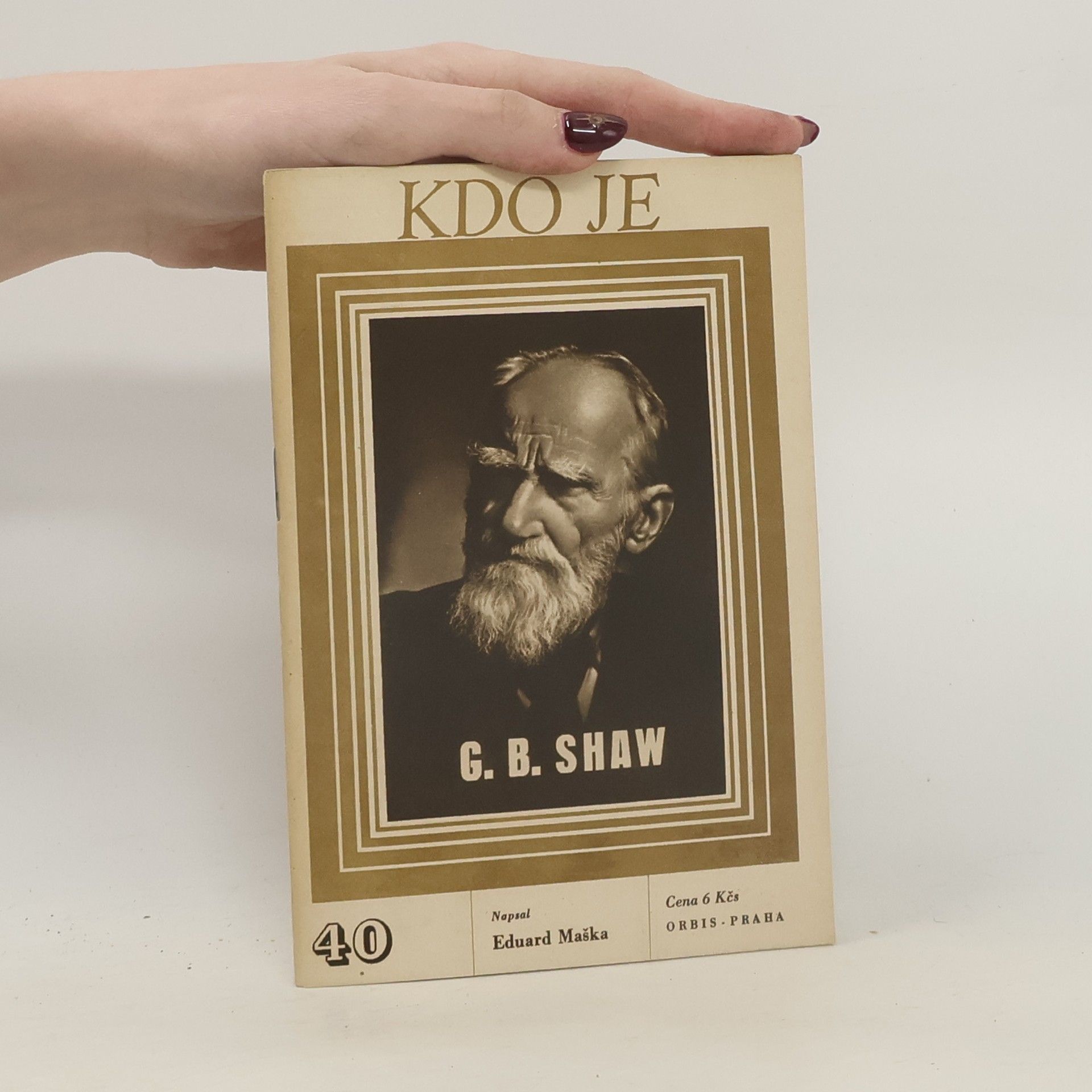 Eduard Maška Kdo je. Č. 40, G. B. Shaw