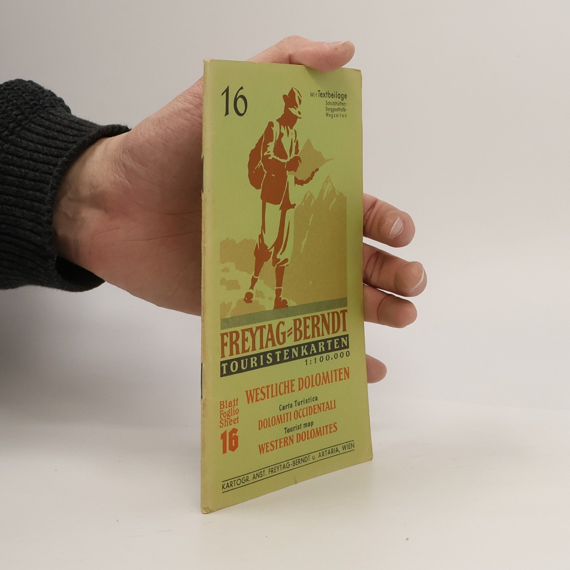 Collectif d'auteurs Freytag-Berndt Touristenkarten 16. Westliche Dolomiten