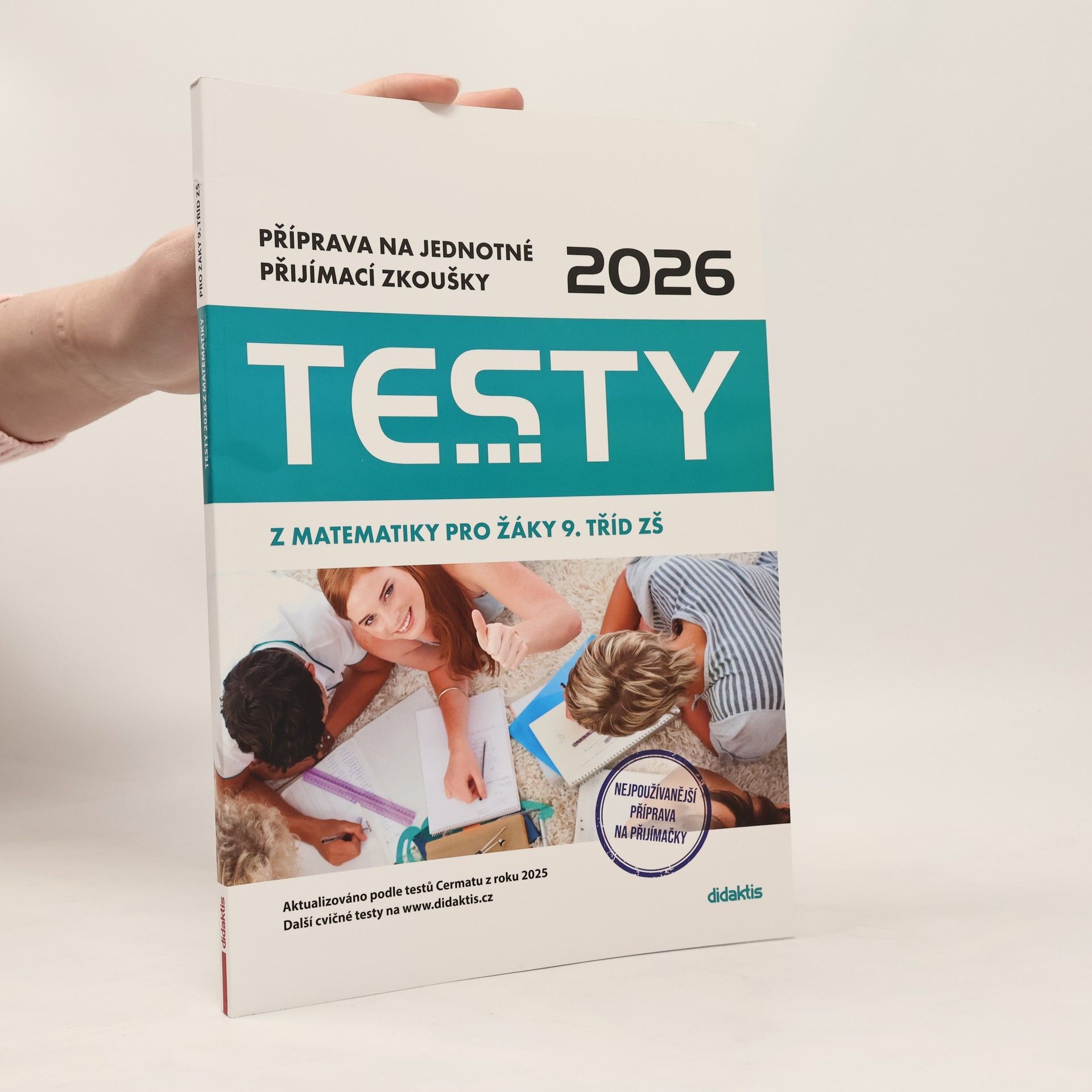 Various authors Testy 2026 z matematiky pro žáky 9. tříd ZŠ : příprava na jednotné přijímací zkoušky