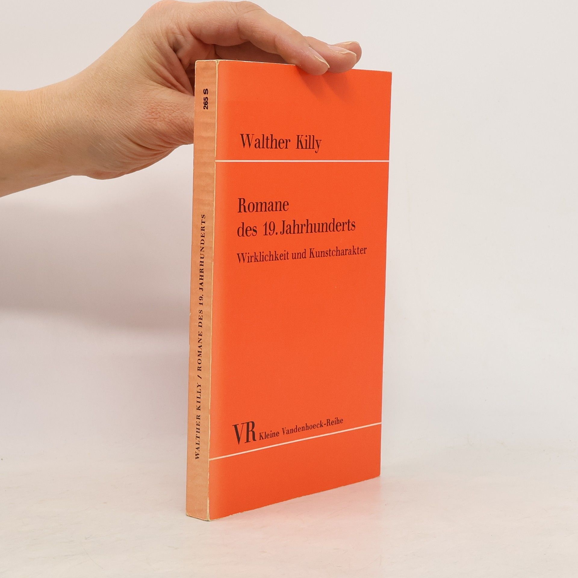 Walther Killy Romane des 19. Jahrhunderts