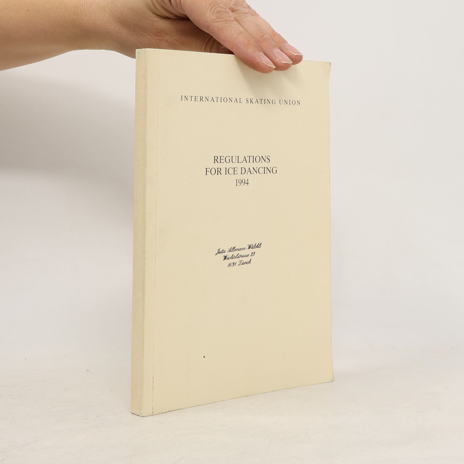 Autorenkollektiv Regulations for Ice Dancing