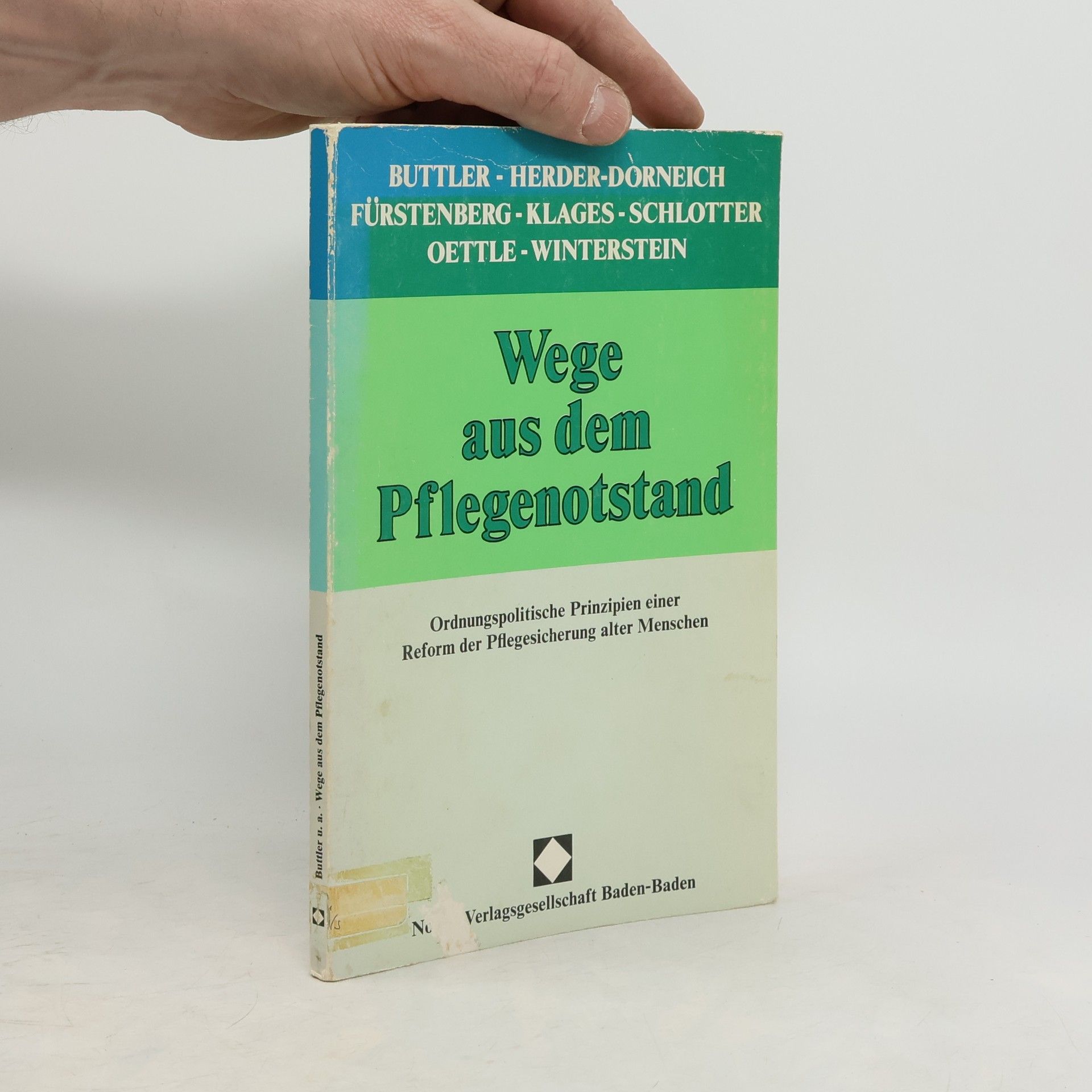 Autorenkollektiv Wege aus dem Pflegenotstand