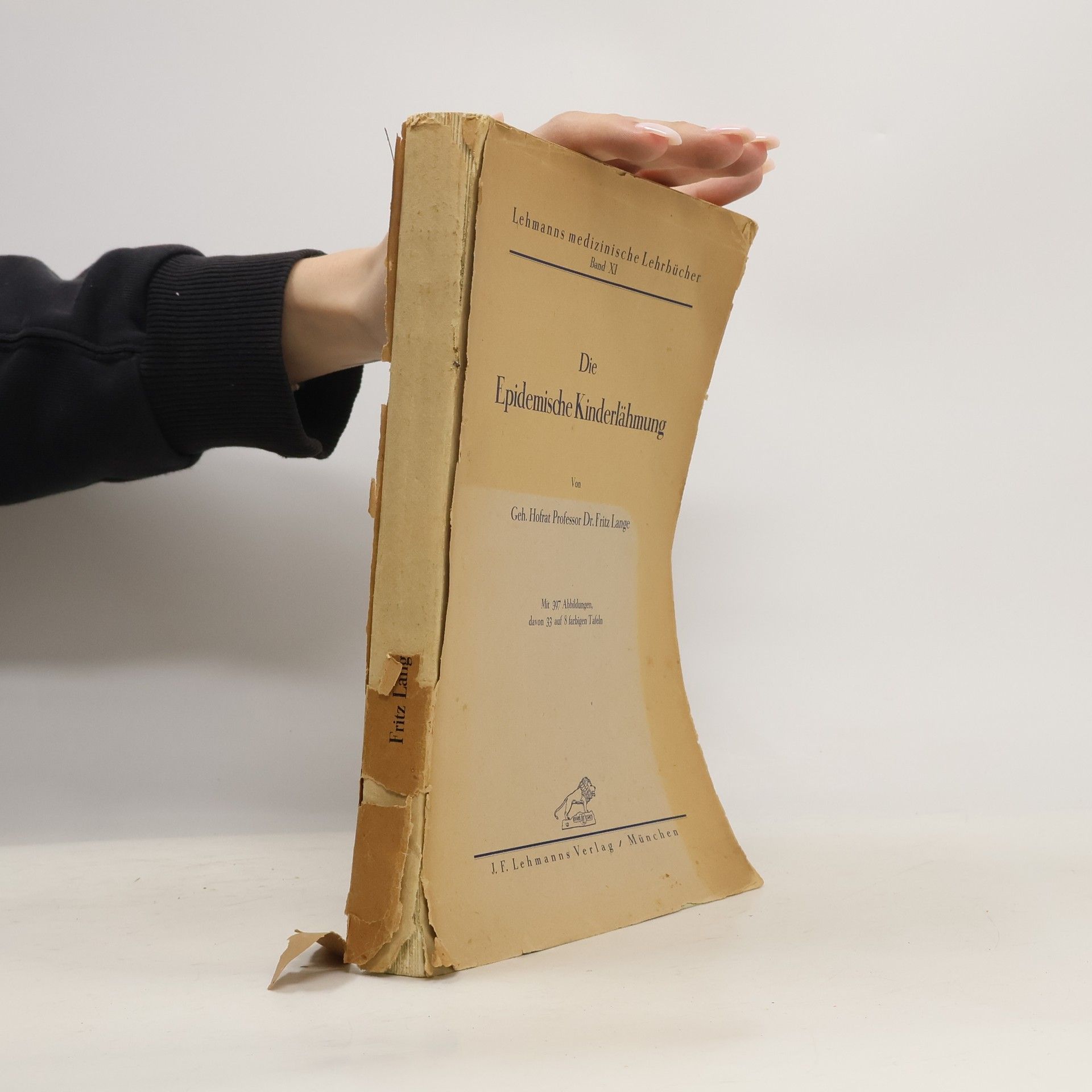 Fritz Lange Die epidemische Kinderlähmung