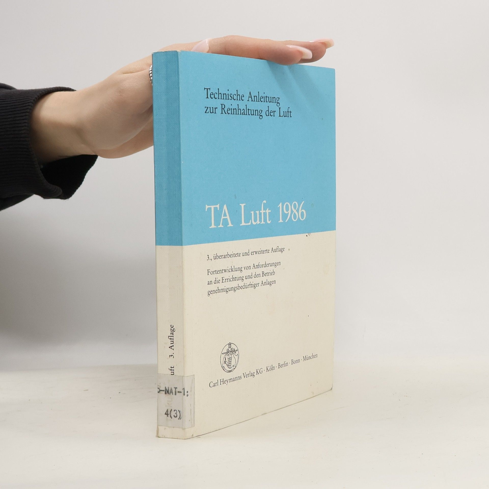 Autorenkollektiv Technische Anleitung zur Reinhaltung der Luft