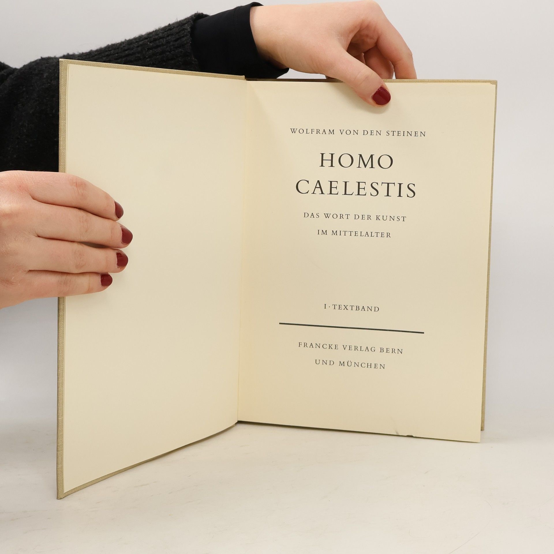 Wolfram von den Steinen Homo caelestis I.