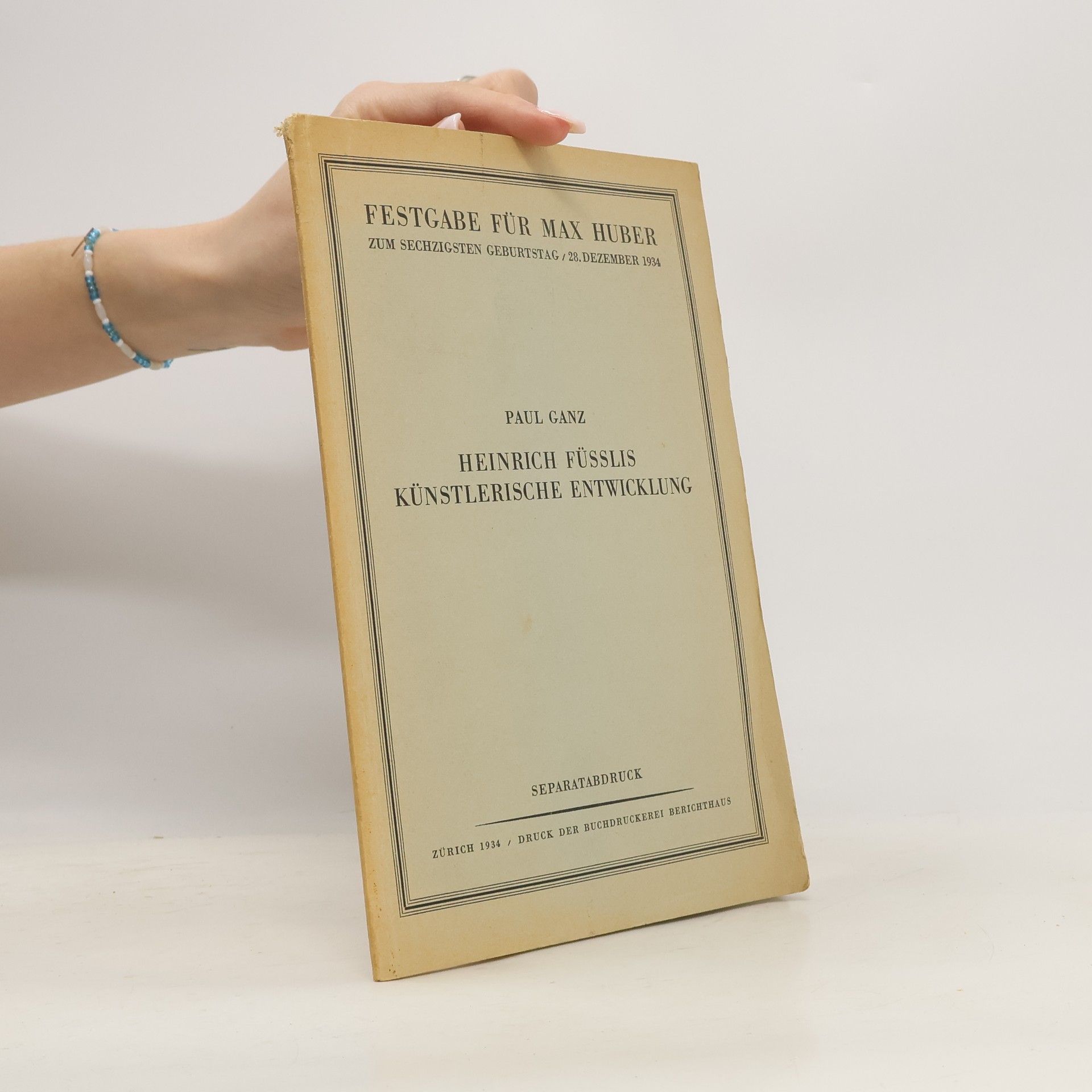 Heinrich Füsslis künstlerische Entwicklung