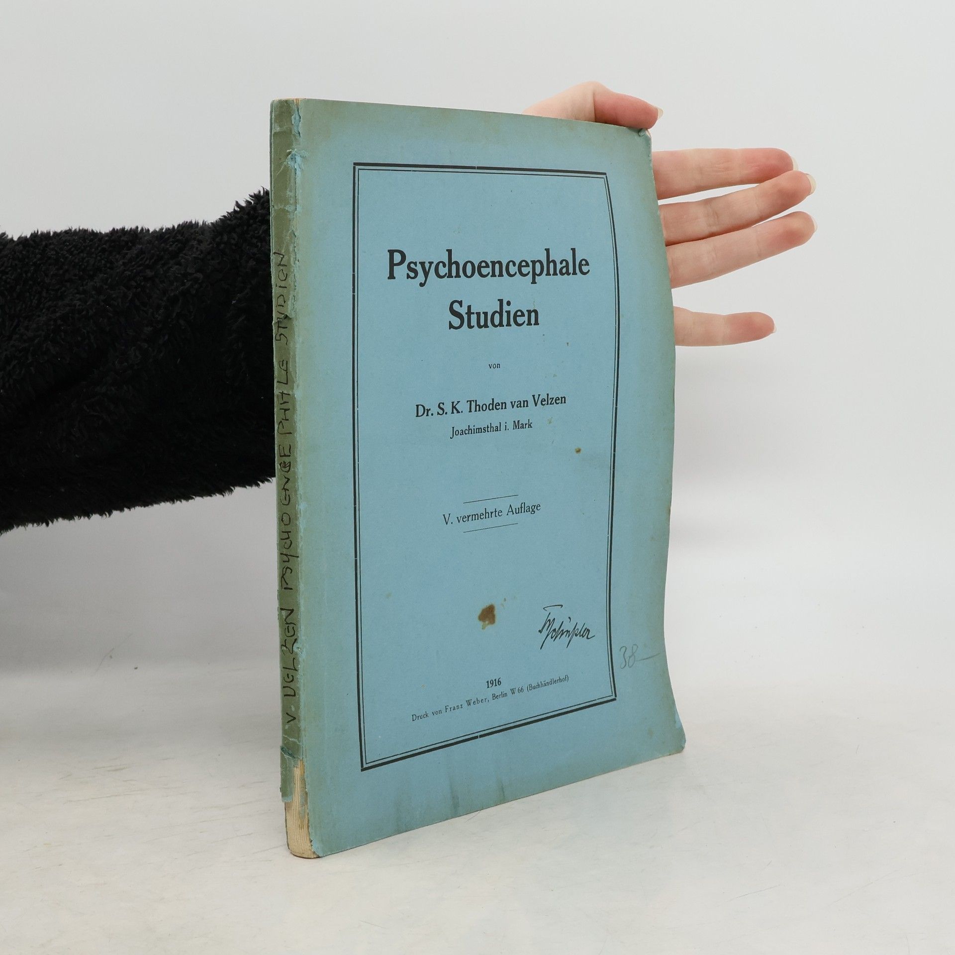 Syo Kornelius Thoden van Velzen Psychoencephale Studien