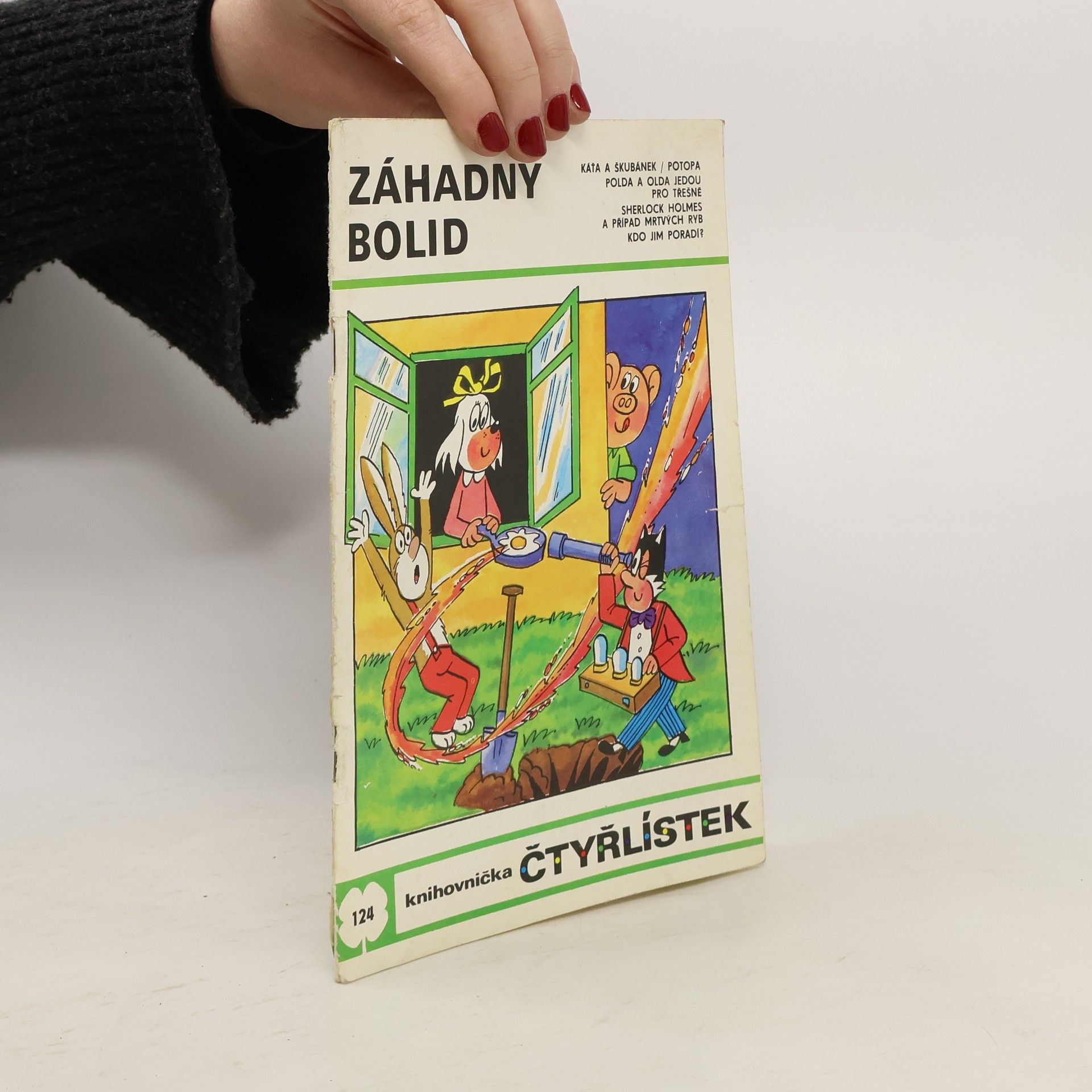 Jaroslav Němeček Čtyřlístek 124. Záhadný bolid