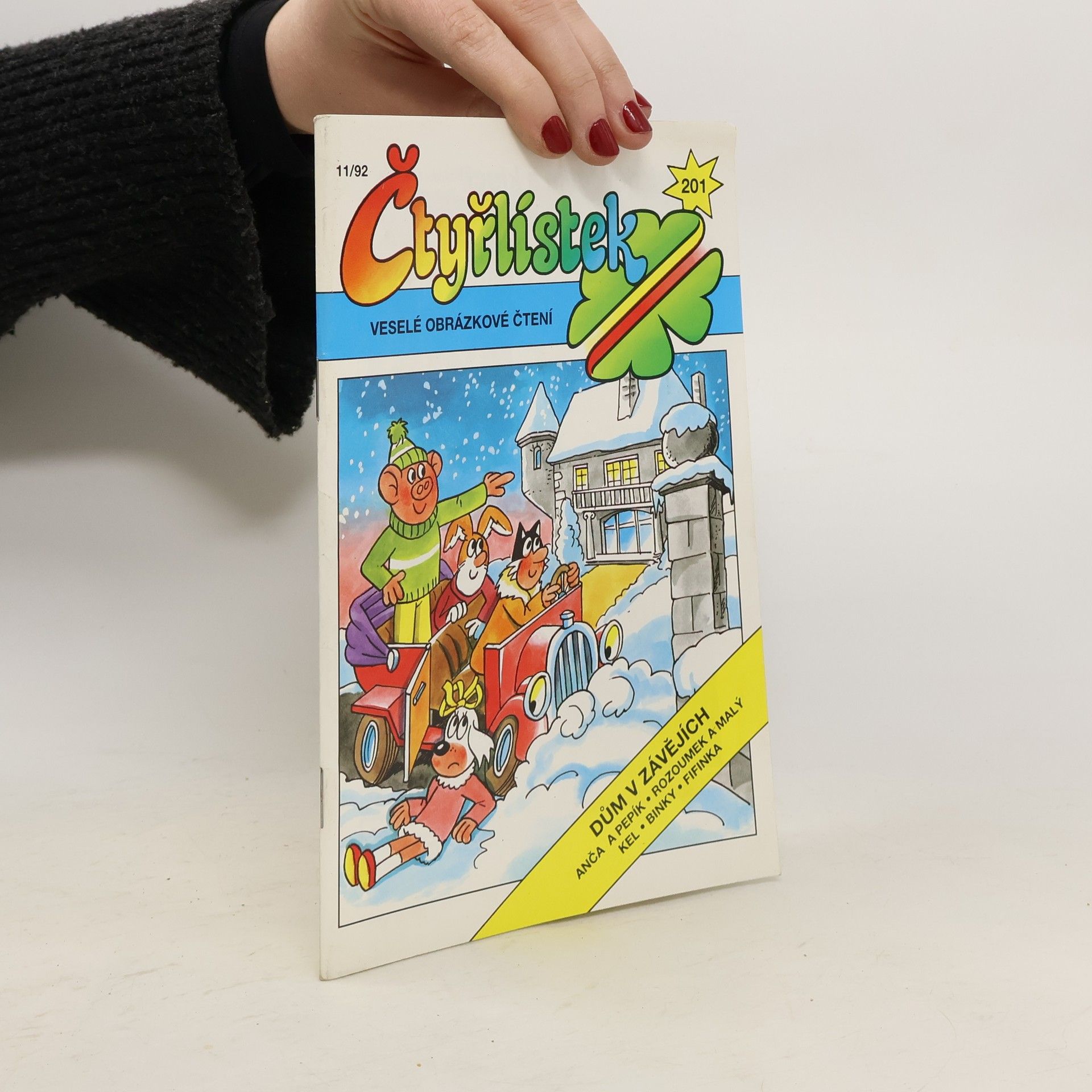 Kolektiv autorů Čtyřlístek 201, 11/1992. Dům v závějích