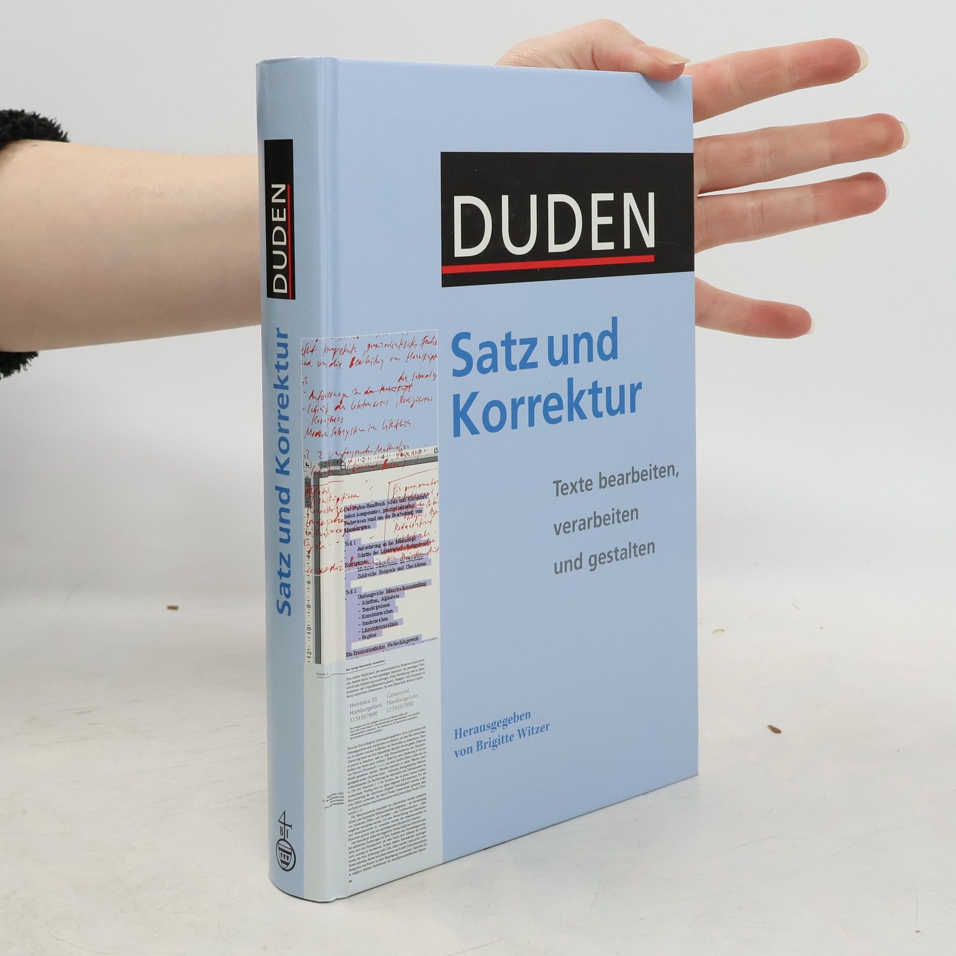 Brigitte Witzer Duden, Satz und Korrektur