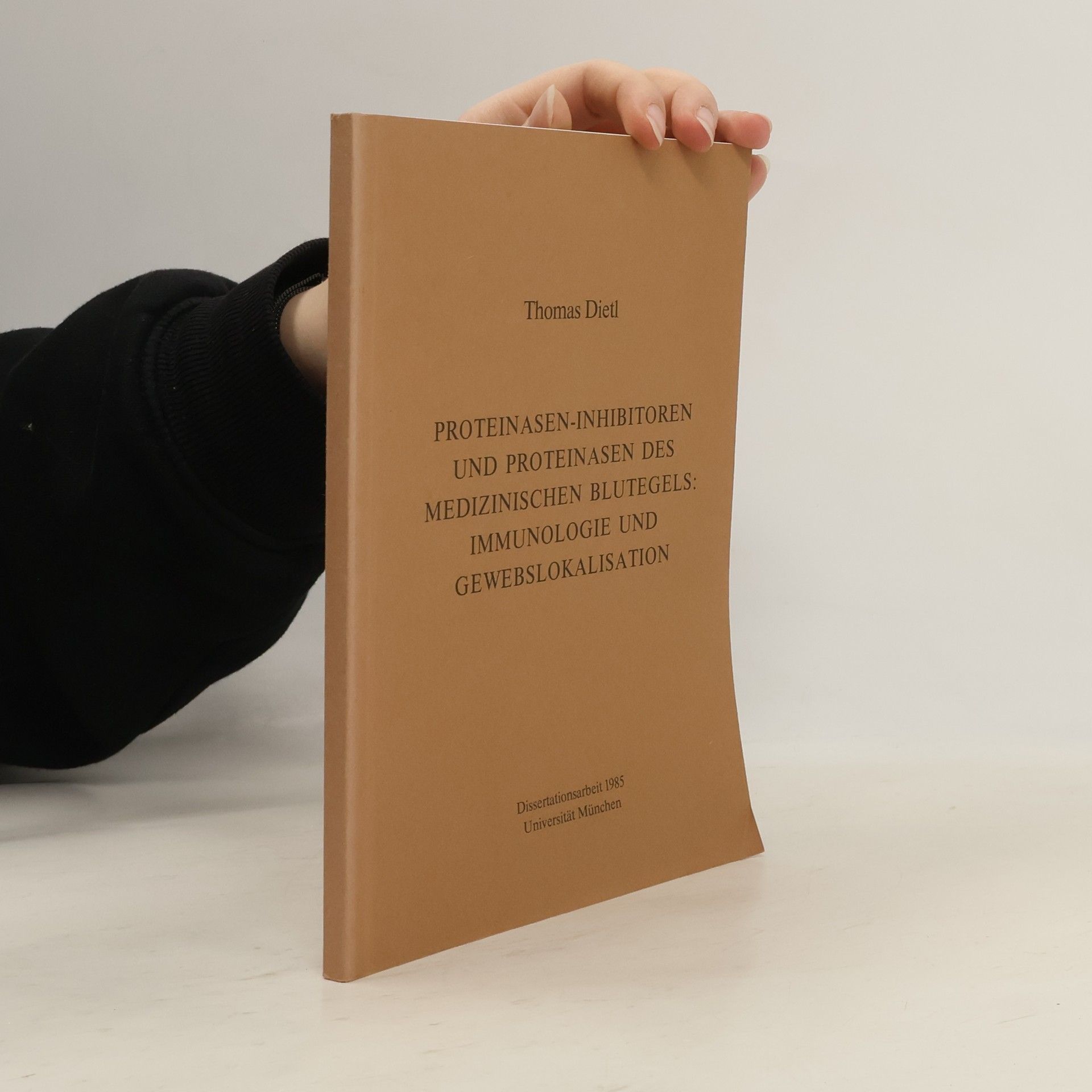 Thomas Dietl Proteinasen-Inhibitoren und Proteinasen des medizinischen Blutegels: Immunologie und Gewebslokalisation