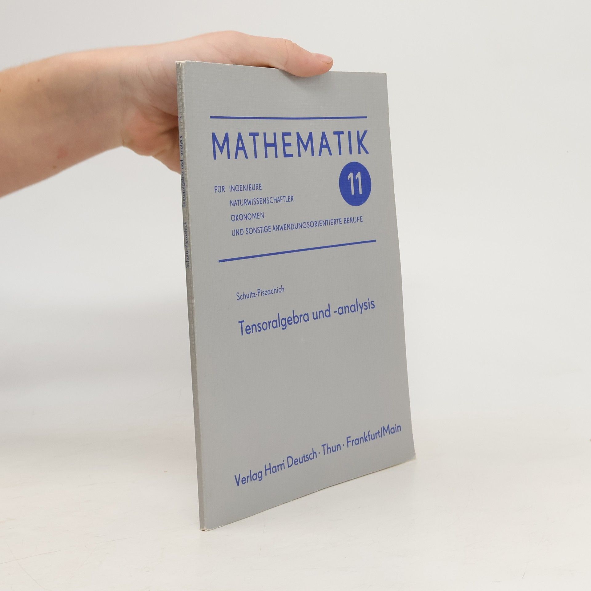 Wolfgang Schultz-Piszachich Mathematik - 11: Tensoralgebra und -Analysis