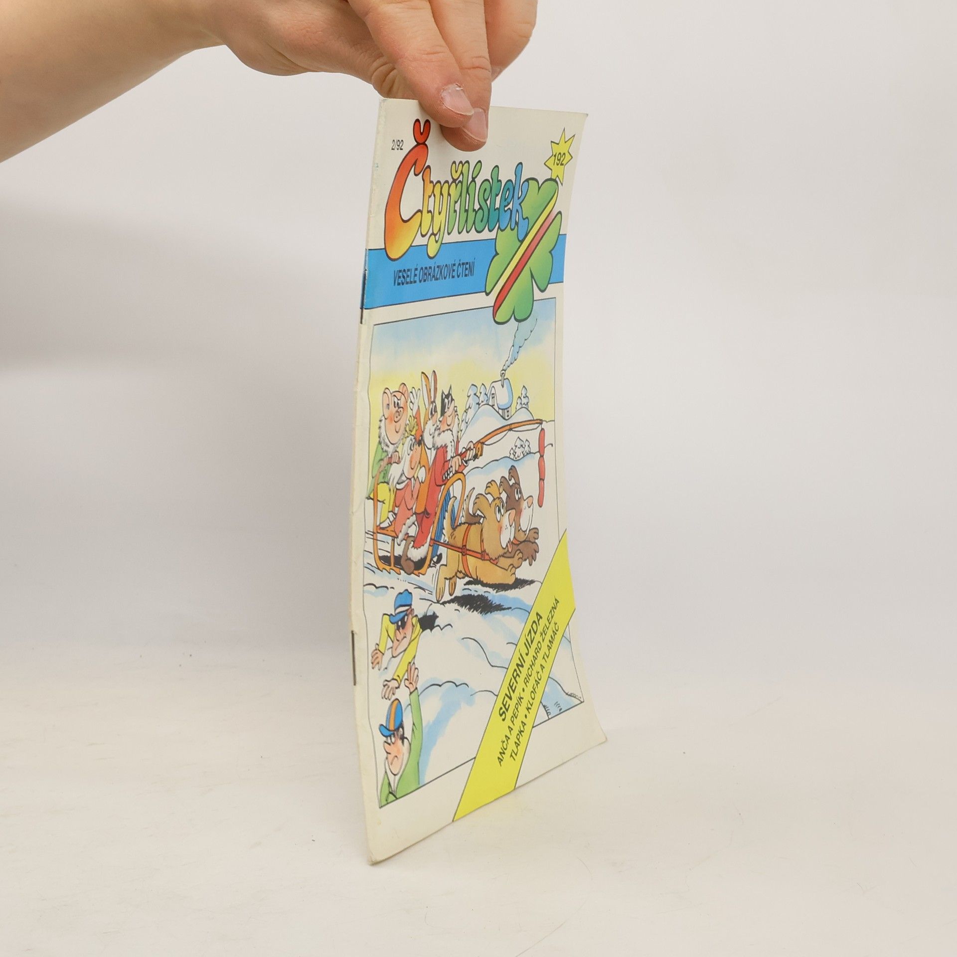 Jaroslav Němeček Čtyřlístek 192. 2/1992. Severní jízda