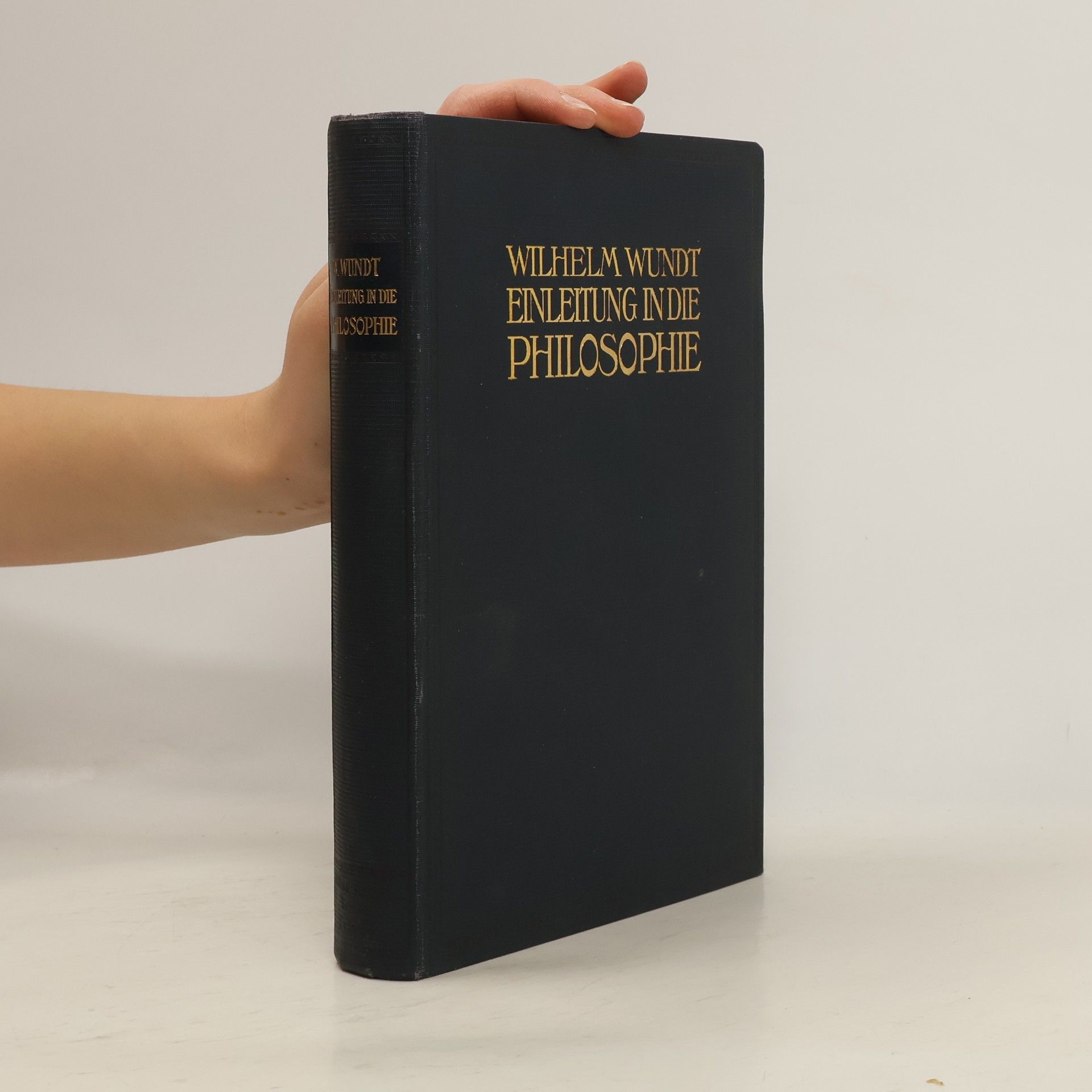 Wilhelm Wundt Einleitung in die Philosophie