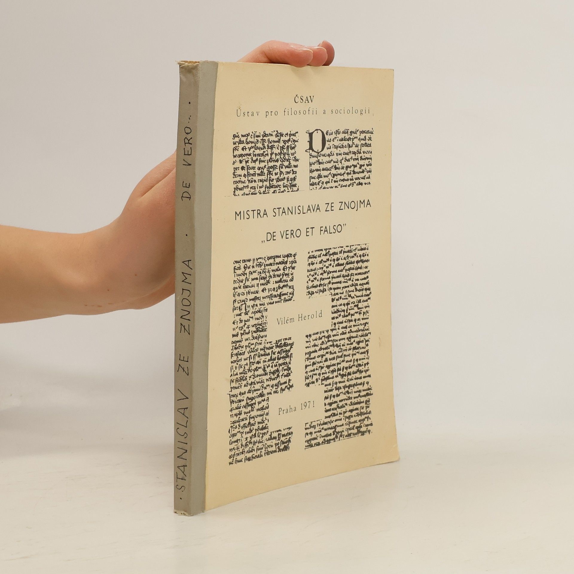 Stanislav ze Znojma Mistra Stanislava ze Znojma "De vero et falso"