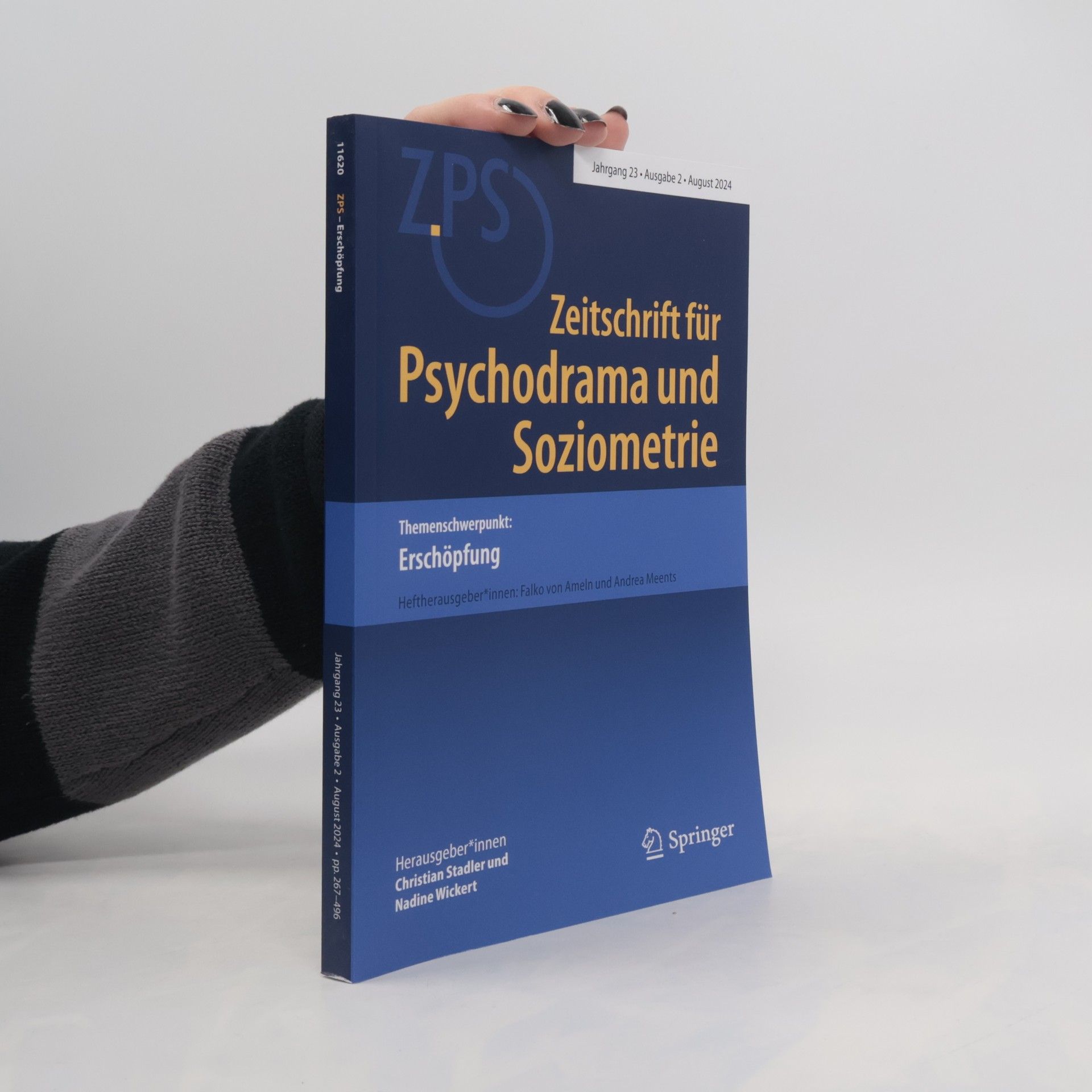 Christian Stadler Zeitschrift für Psychodrama und Soziometrie 8/2024. Erschöpfung