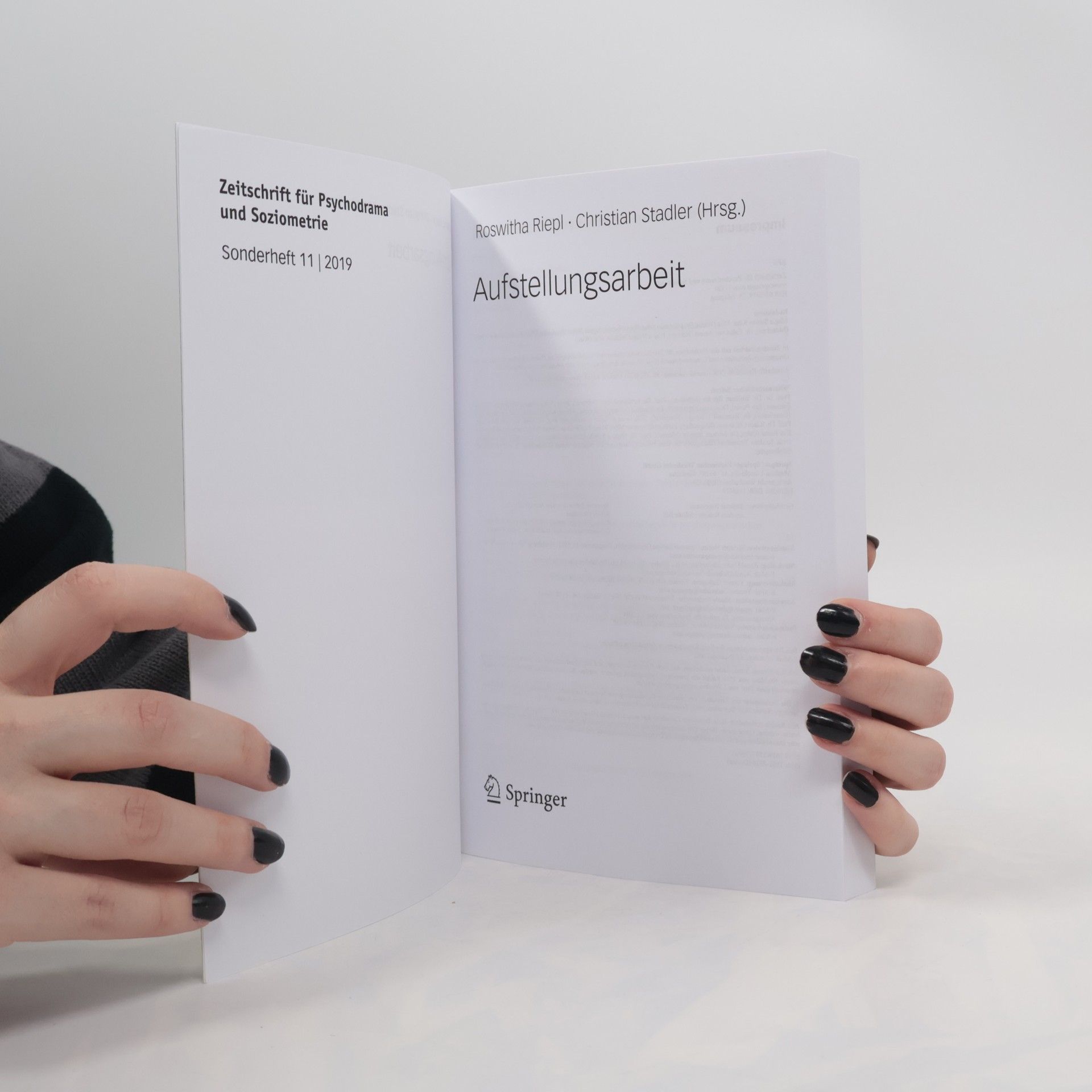 Christian Stadler Zeitschrift für Psychodrama und Soziometrie 11/2019: Aufstellungsarbeit
