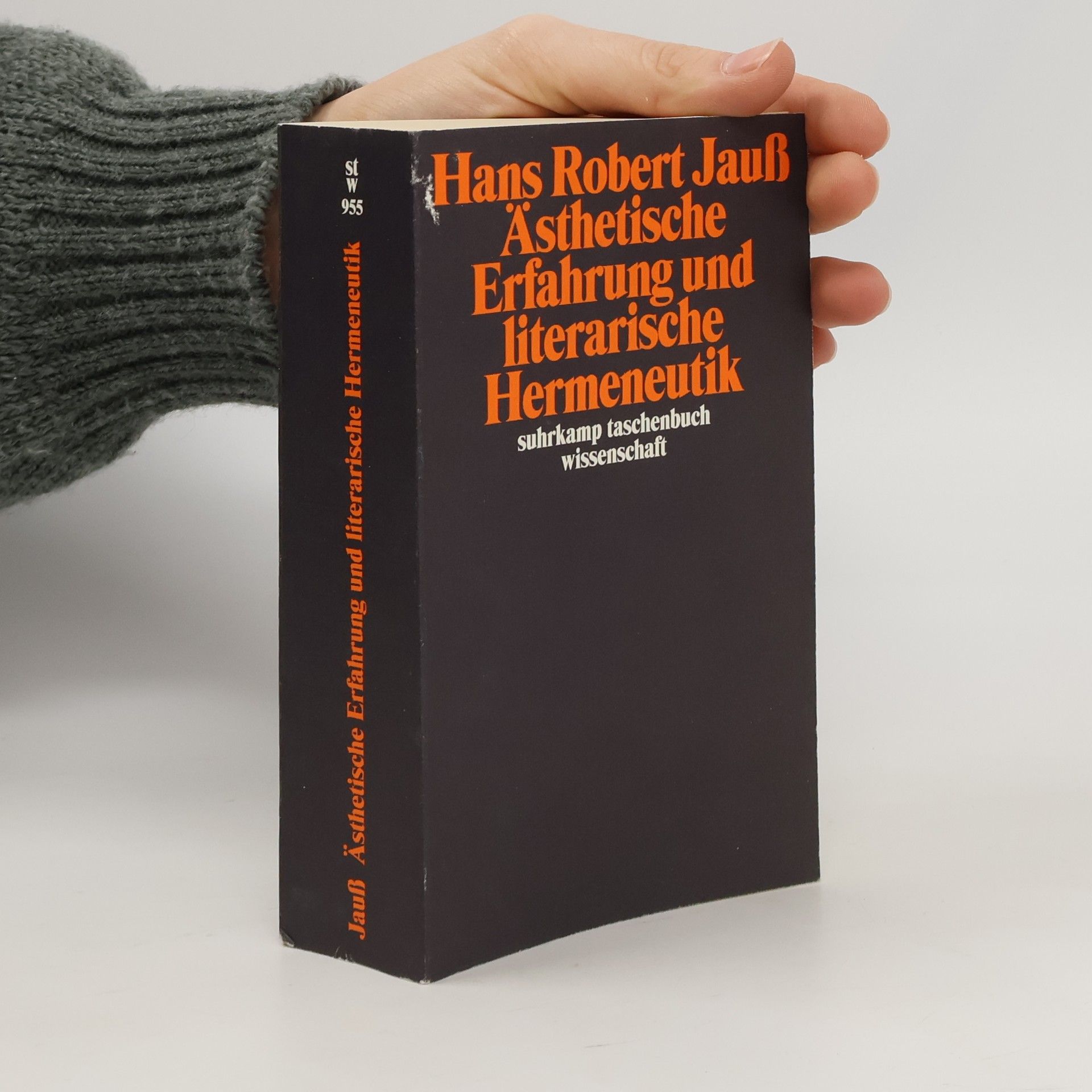 Hans Robert Jauss Ästhetische Erfahrung und literarische Hermeneutik