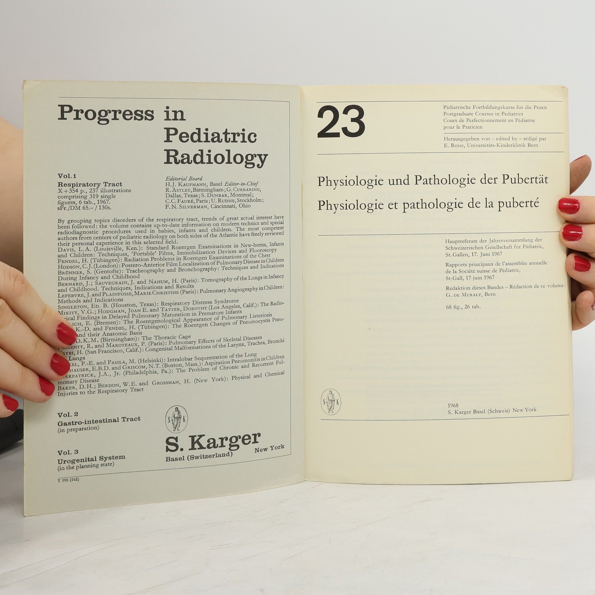 Autorenkollektiv Physiologie und Pathologie der Pubertät. Physiologie et pathologie de la puberté