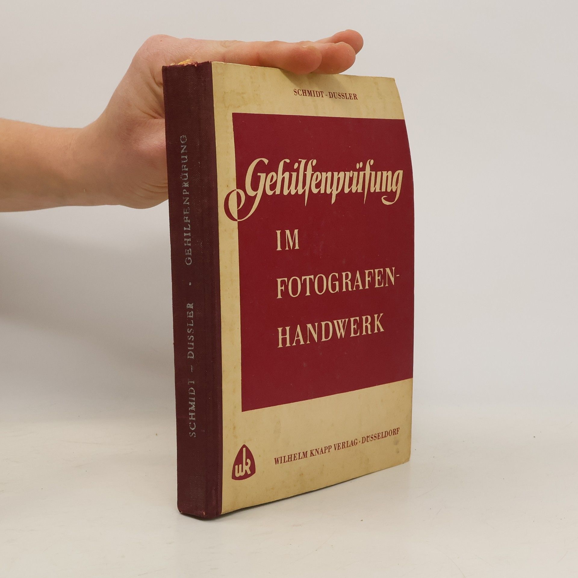 Hans Werner Dußler Gehilfenprüfung im Fotografen-Handwerk