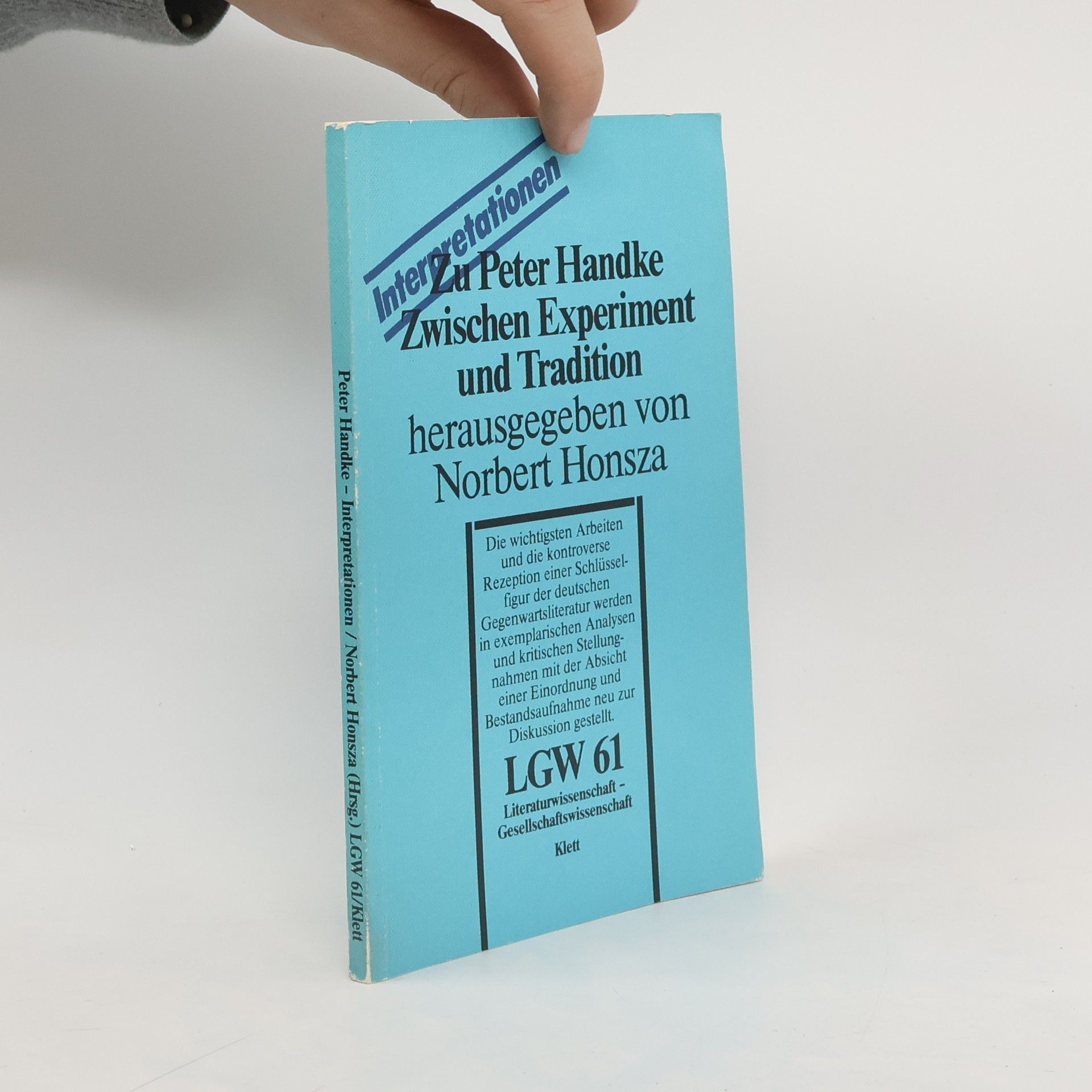 Norbert Honsza Zu Peter Handke