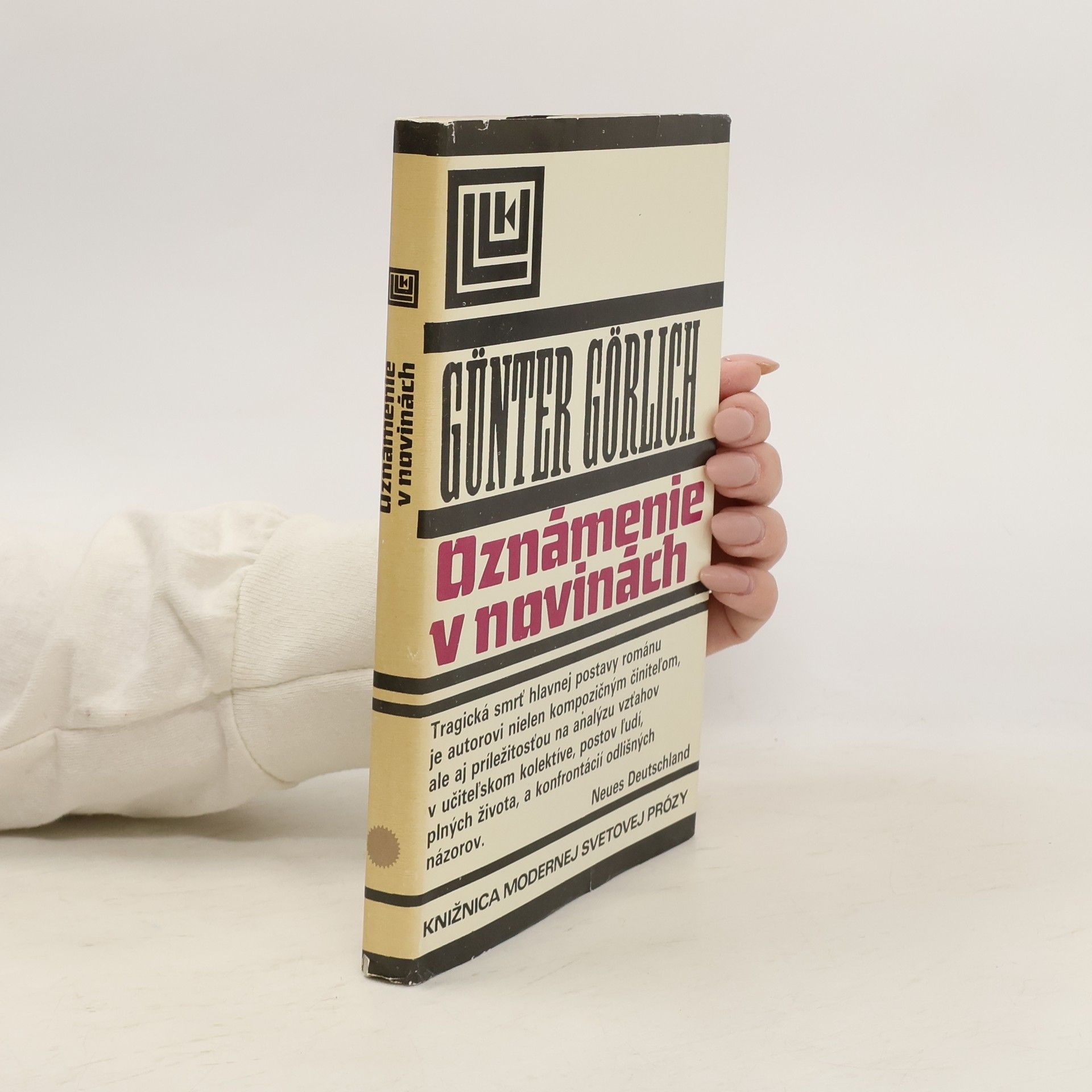 Viera Juríčková Oznámenie v novinách