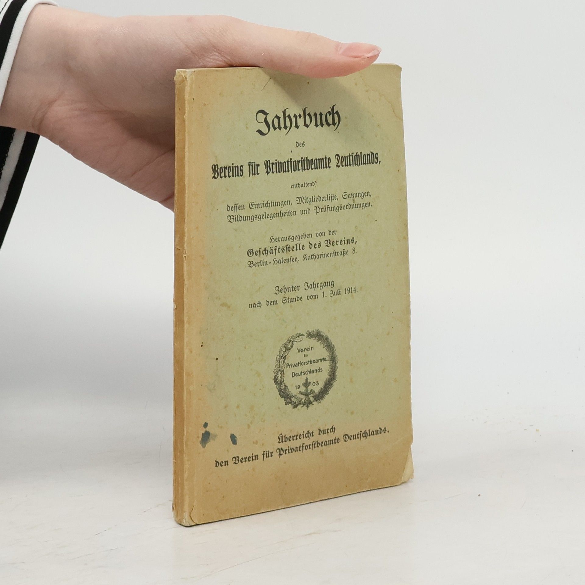 Autorenkollektiv Jahrbuch des Vereins für Privatforstbeamte Deutschlands