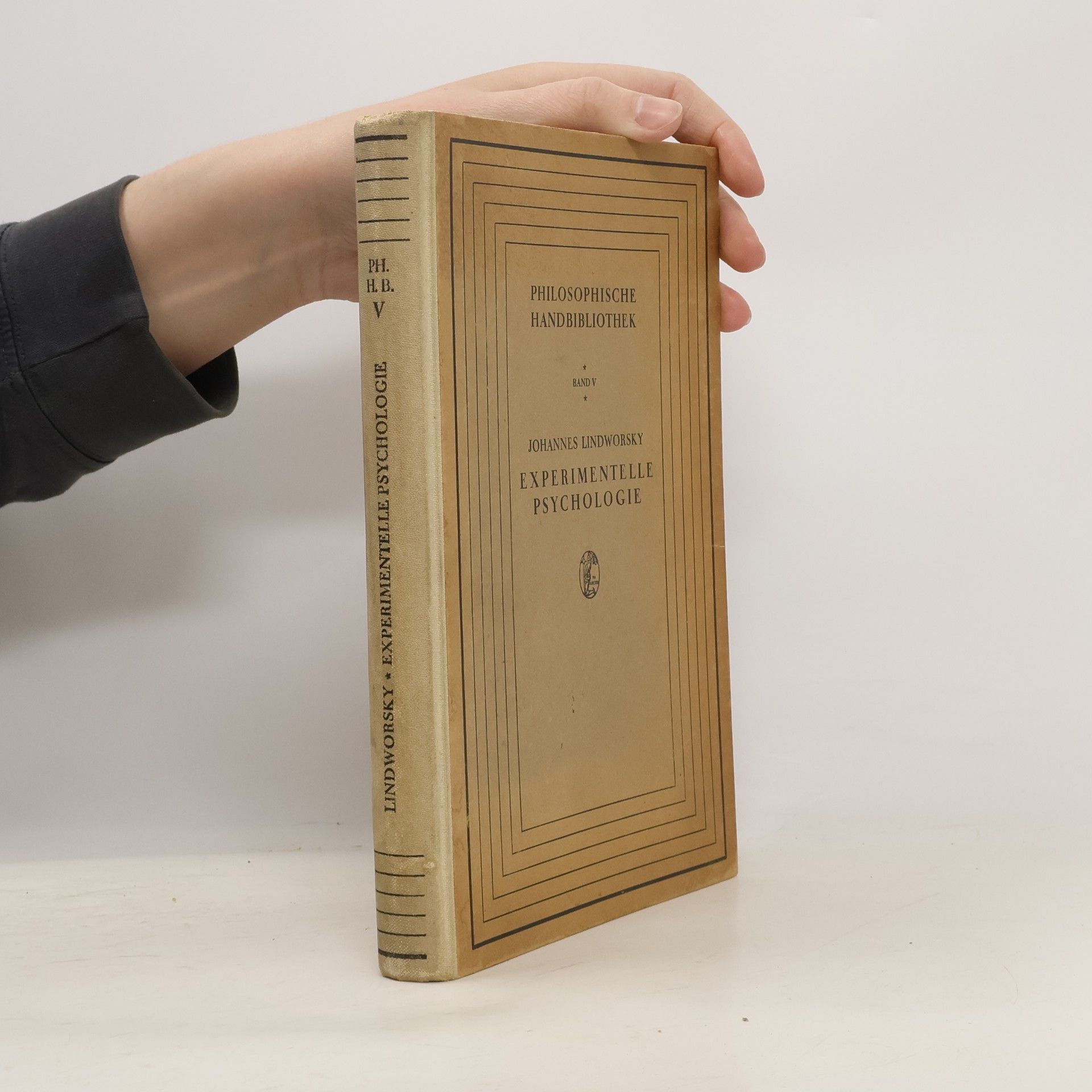 Johannes Lindworsky Experimentelle Psychologie