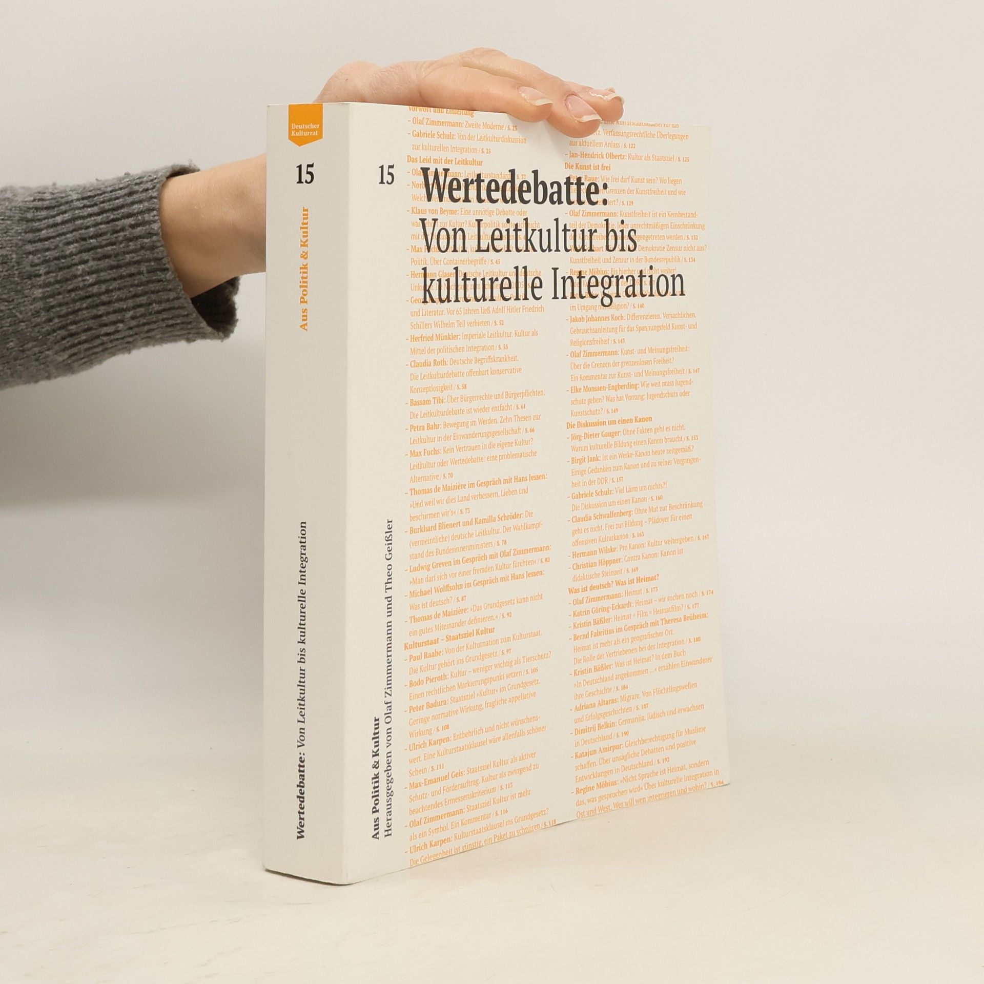 Aus Politik & Kultur - 15: Wertedebatte
