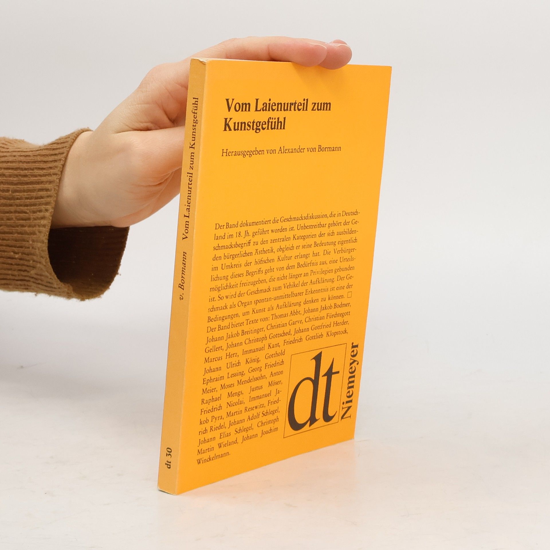 Deutsche Texte - 30: Vom Laienurteil zum Kunstgefühl