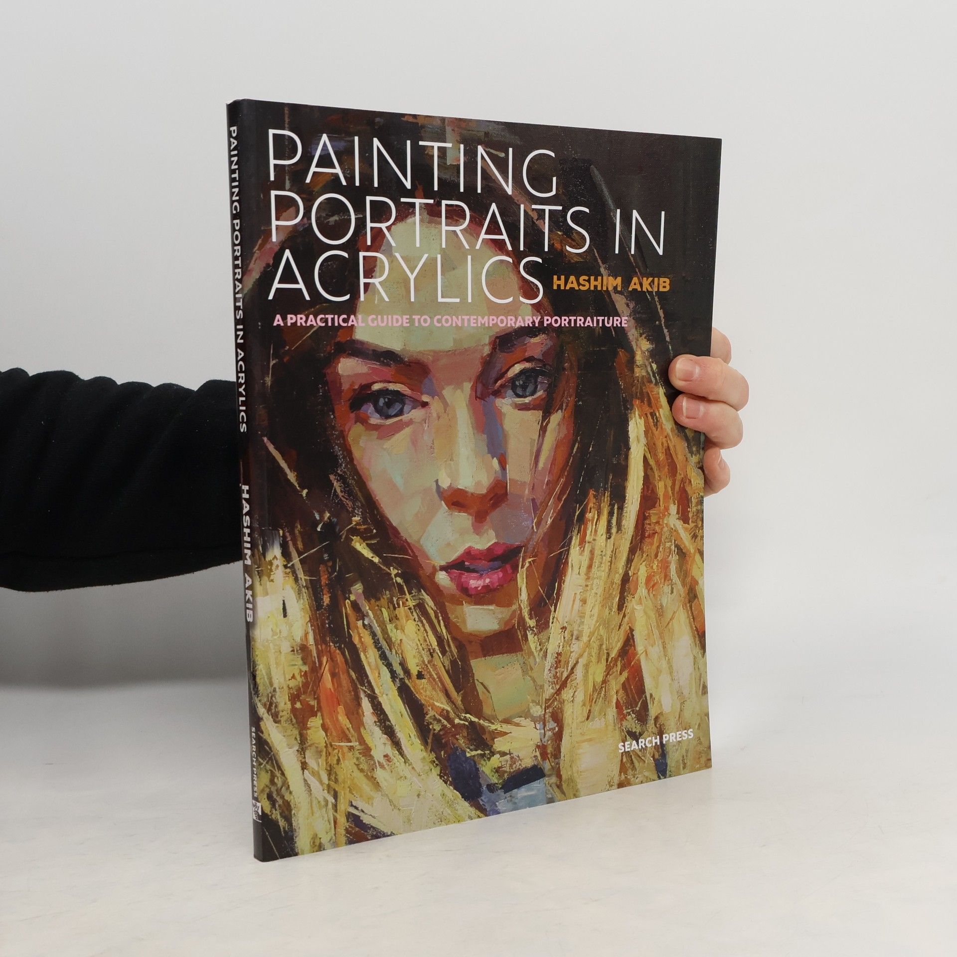 Hashim Akib Painting Portraits in Acrylics