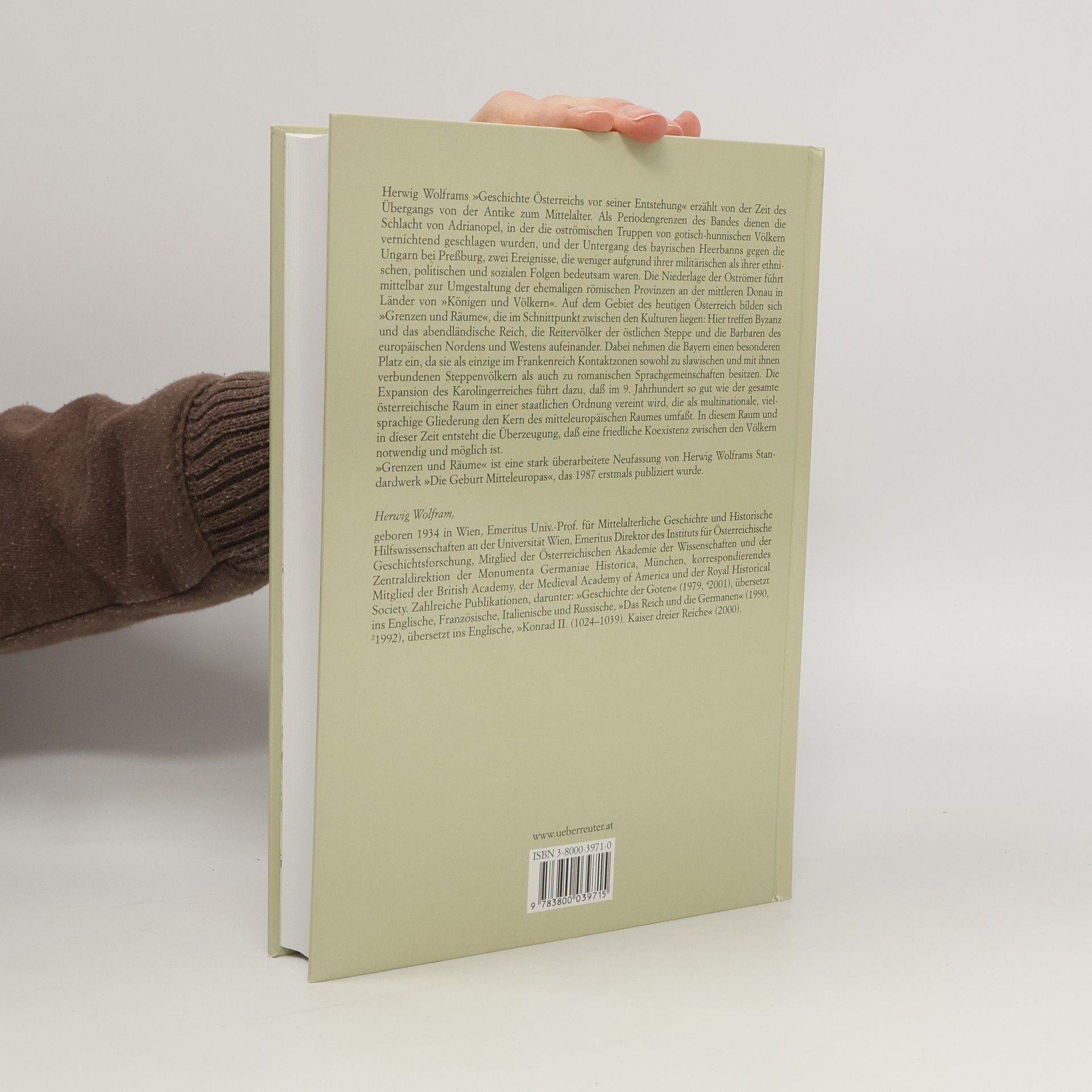 Herwig Wolfram Österreichische Geschichte 378-907. Grenzen und Räume