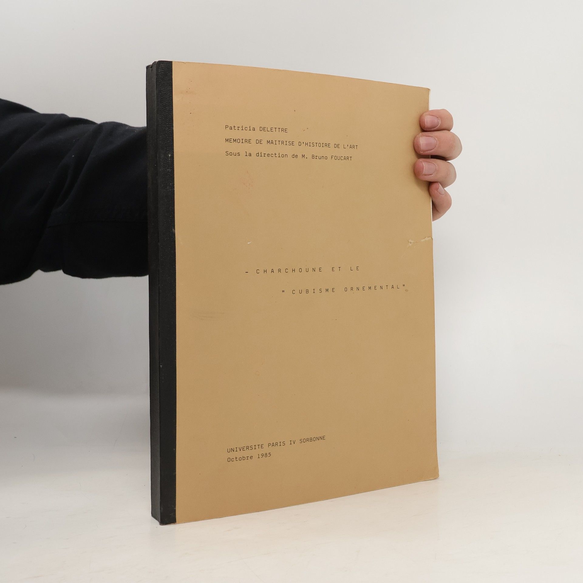 Patricia Delettre Memoire de Maitrise d'histoire de l'art