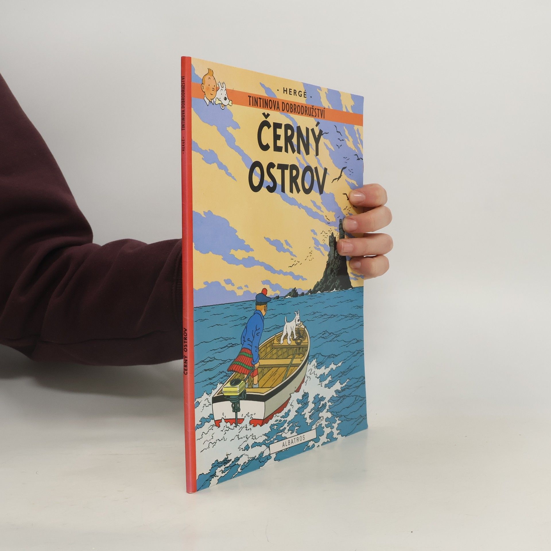 Hergé Černý ostrov. Tintinova dobrodružství
