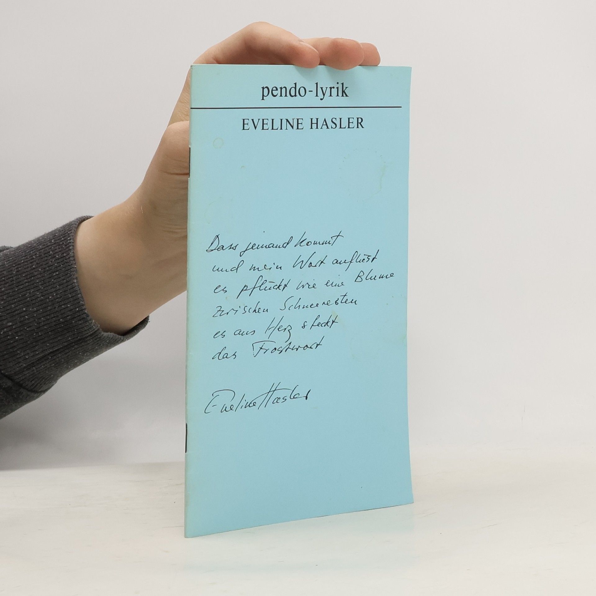 Dass jemand kommt.... Gedichte