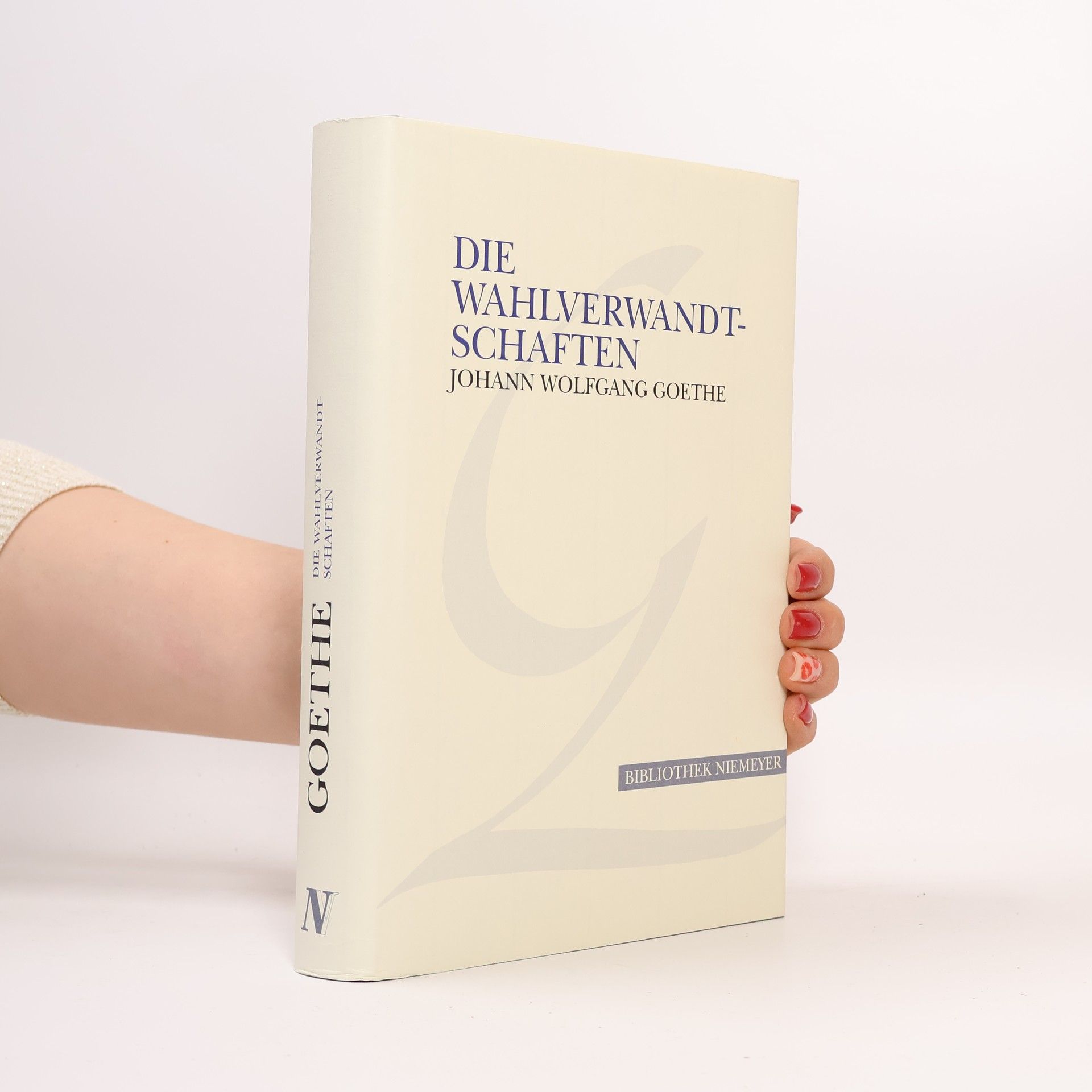 Johann Wolfgang von Goethe Bibliothek Niemeyer: Die Wahlverwandtschaften. Großdruck.