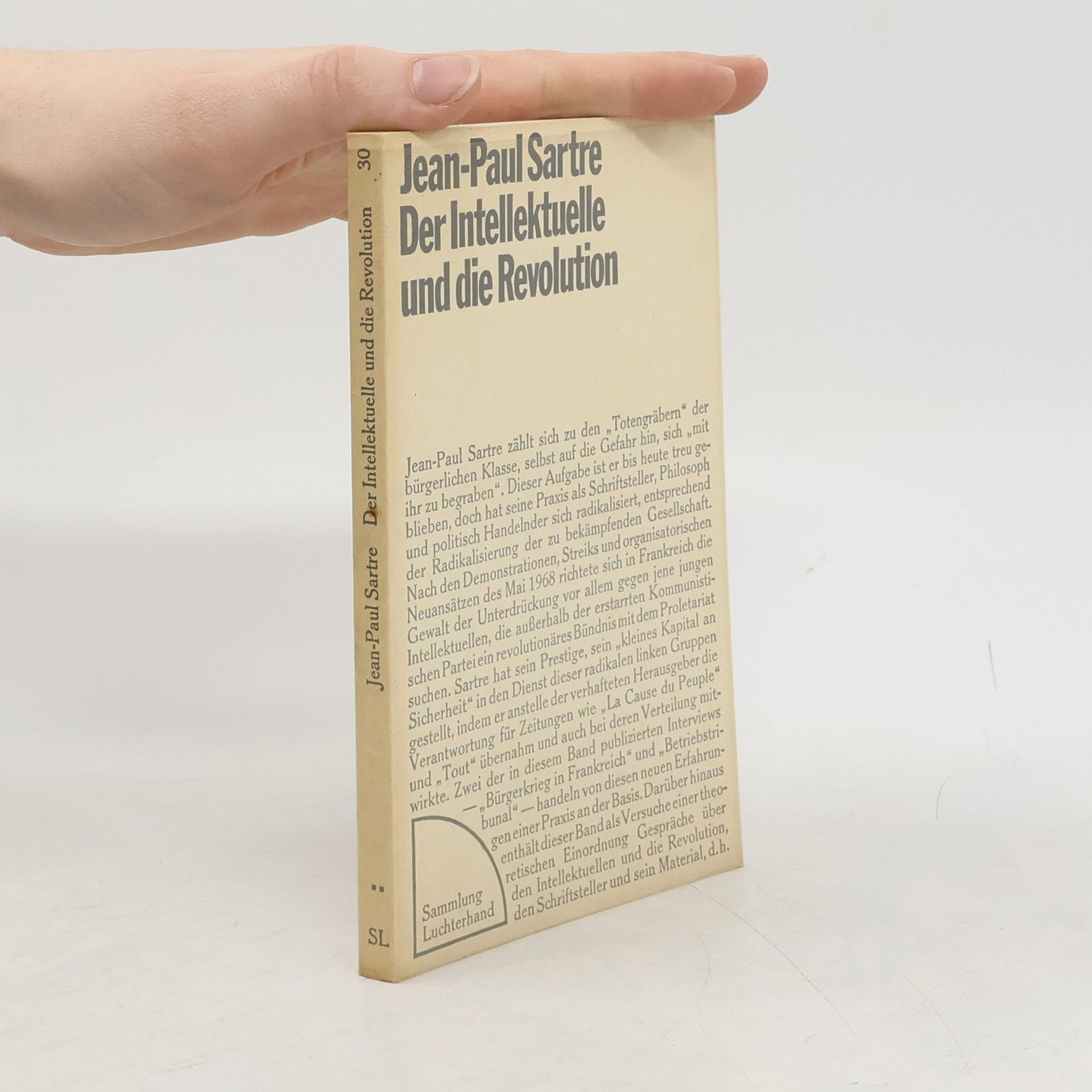 Jean-Paul Sartre Der Intellektuelle und die Revolution