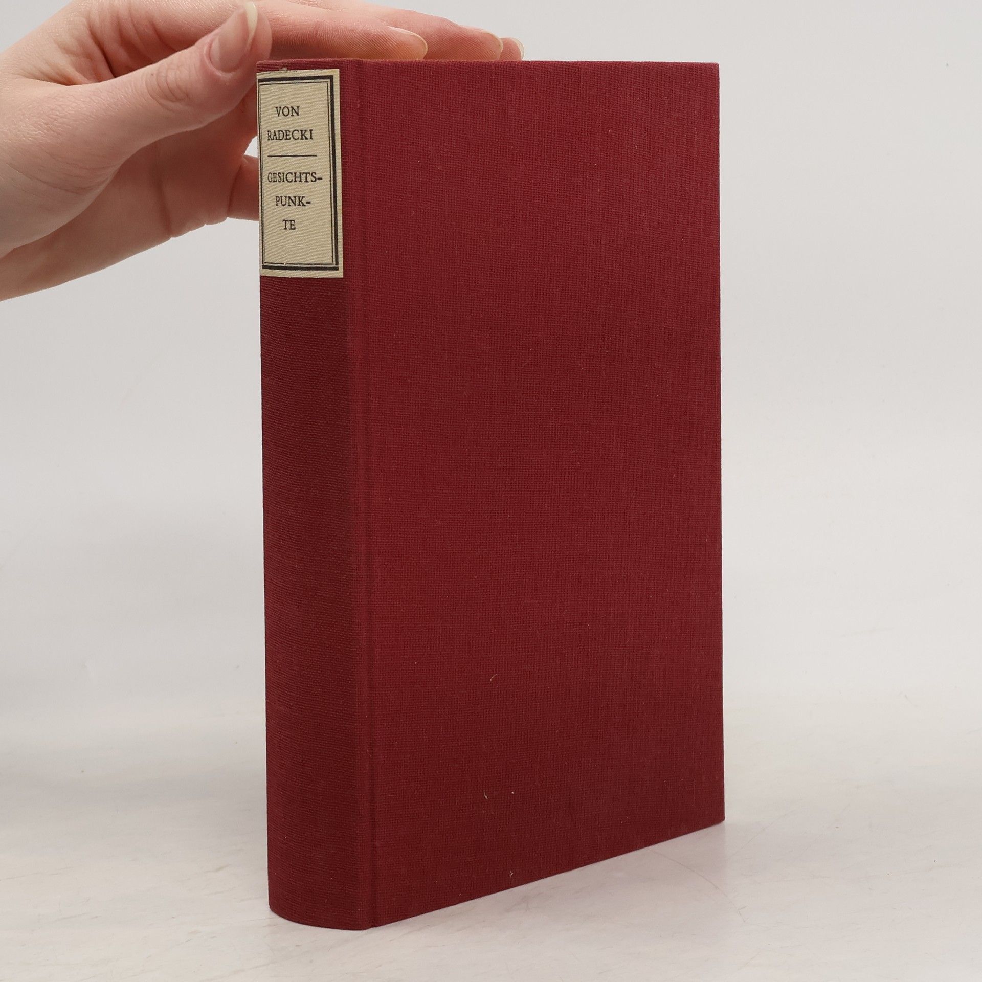 Sigismund von Radecki Gesichtspunkte