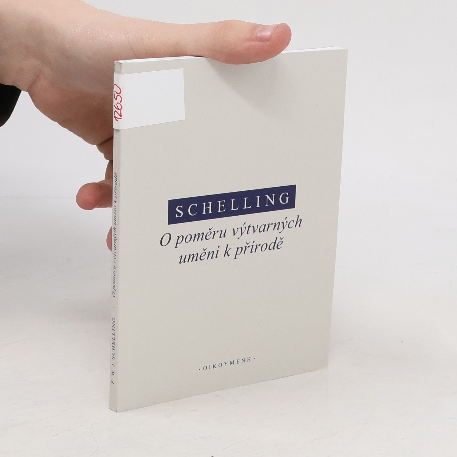 Friedrich Wilhelm Joseph Schelling O poměru výtvarných umění k přírodě