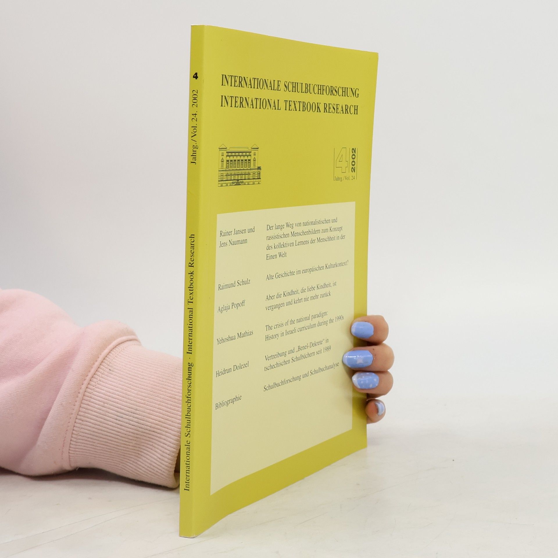 AA.VV. Internationale Schulbuchforschung international Textbook Research 4