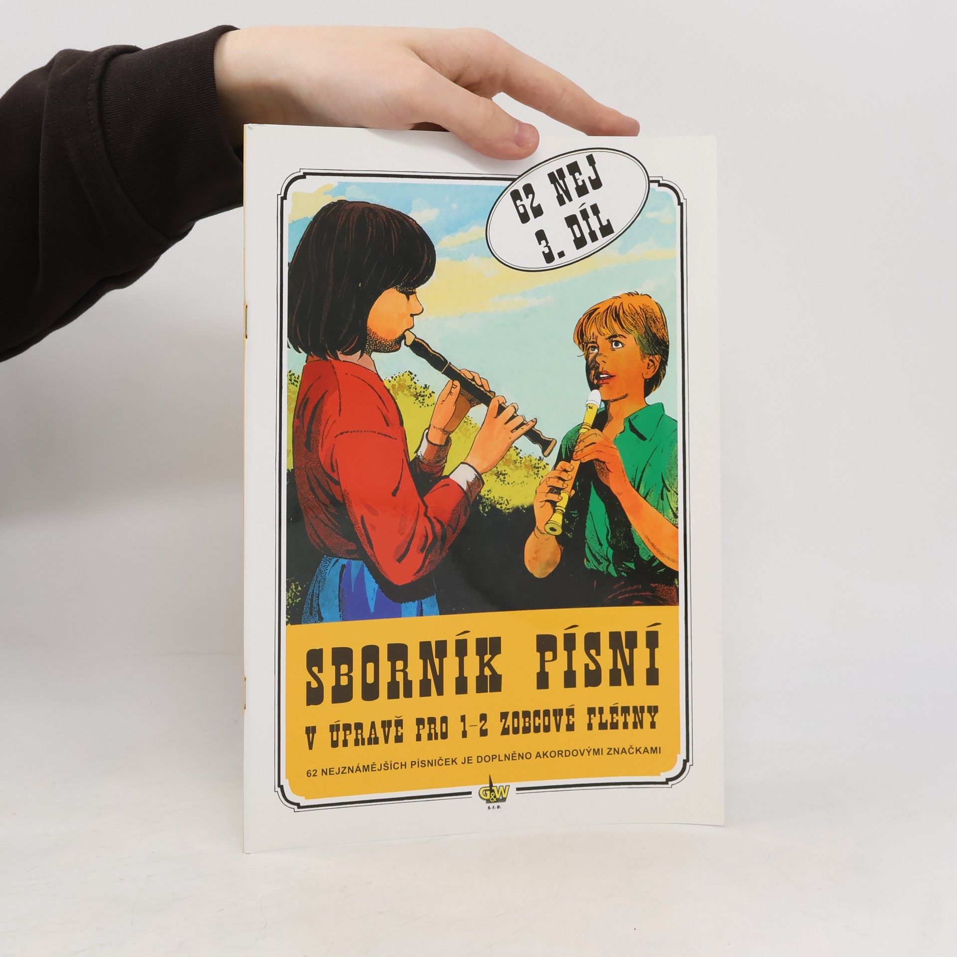výroba hudeb.nástrojů G+W Sborník písní v úpravě pro zobcové flétny. 3.díl