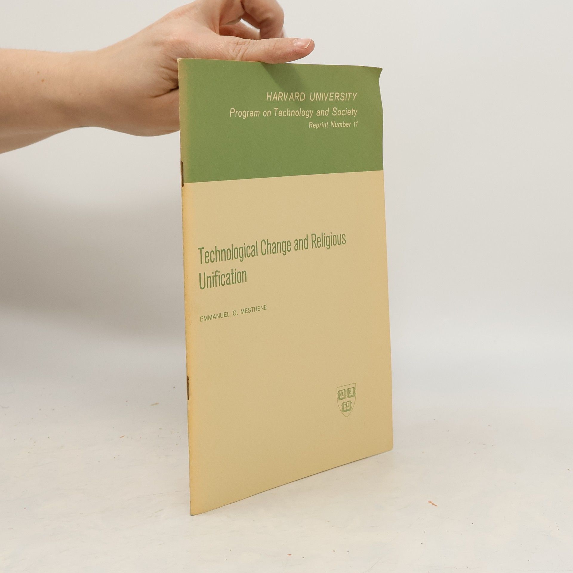 Emmanuel G. Mesthene Technological Change and Religious Unification